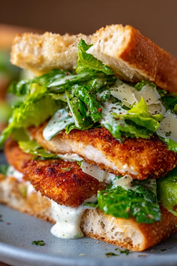 Crispy Chicken Caesar Sandwich: Easy Weeknight Dinner!