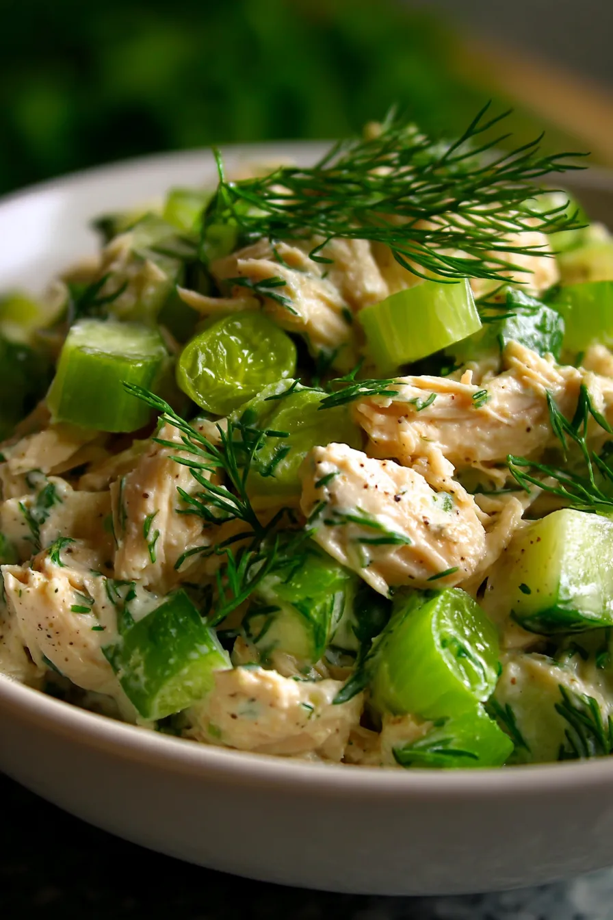 Crockpot Dill Pickle Chicken Salad-ingredients-fresh