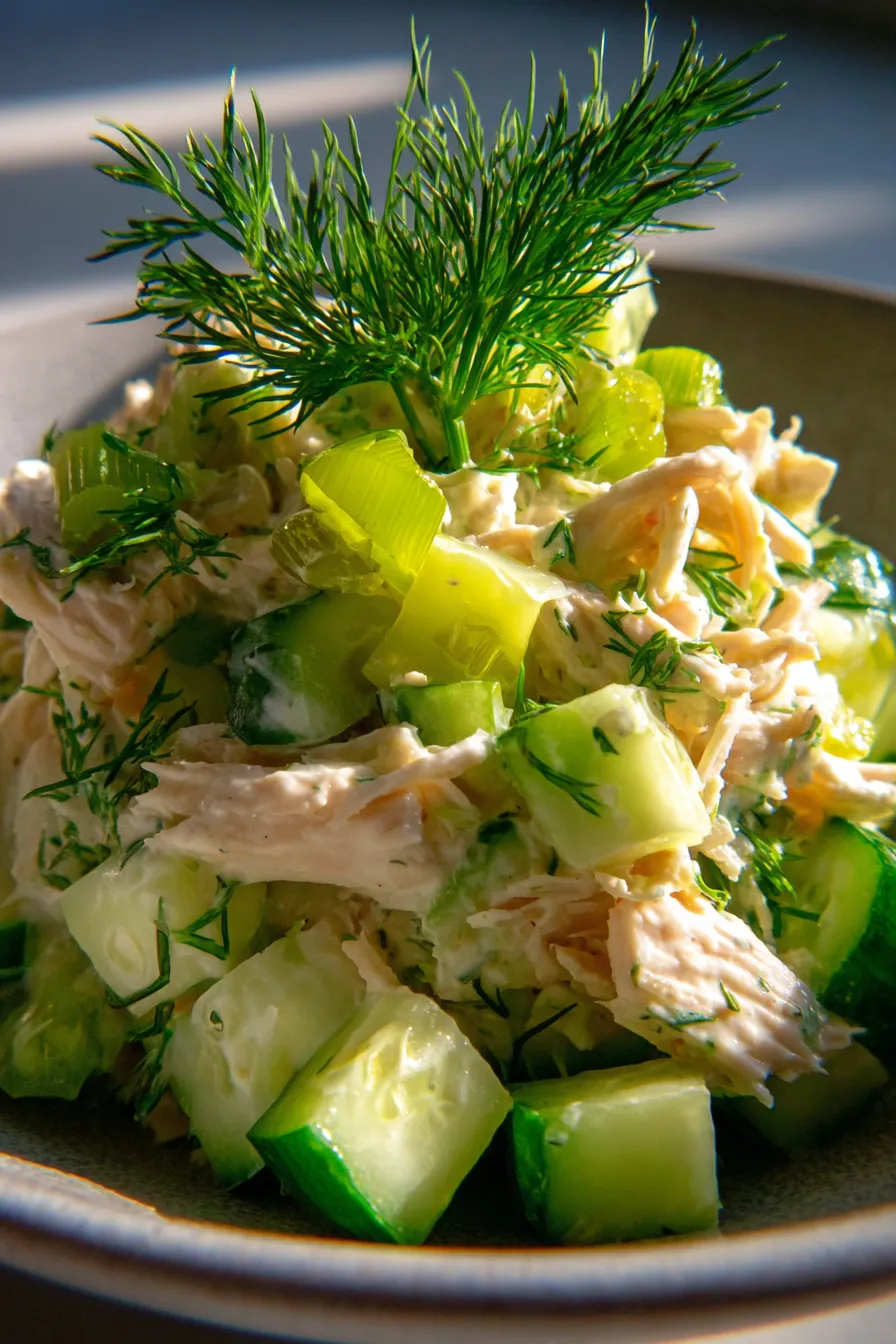 Easy Crockpot Dill Pickle Chicken Salad Recipe – Comfort Food!