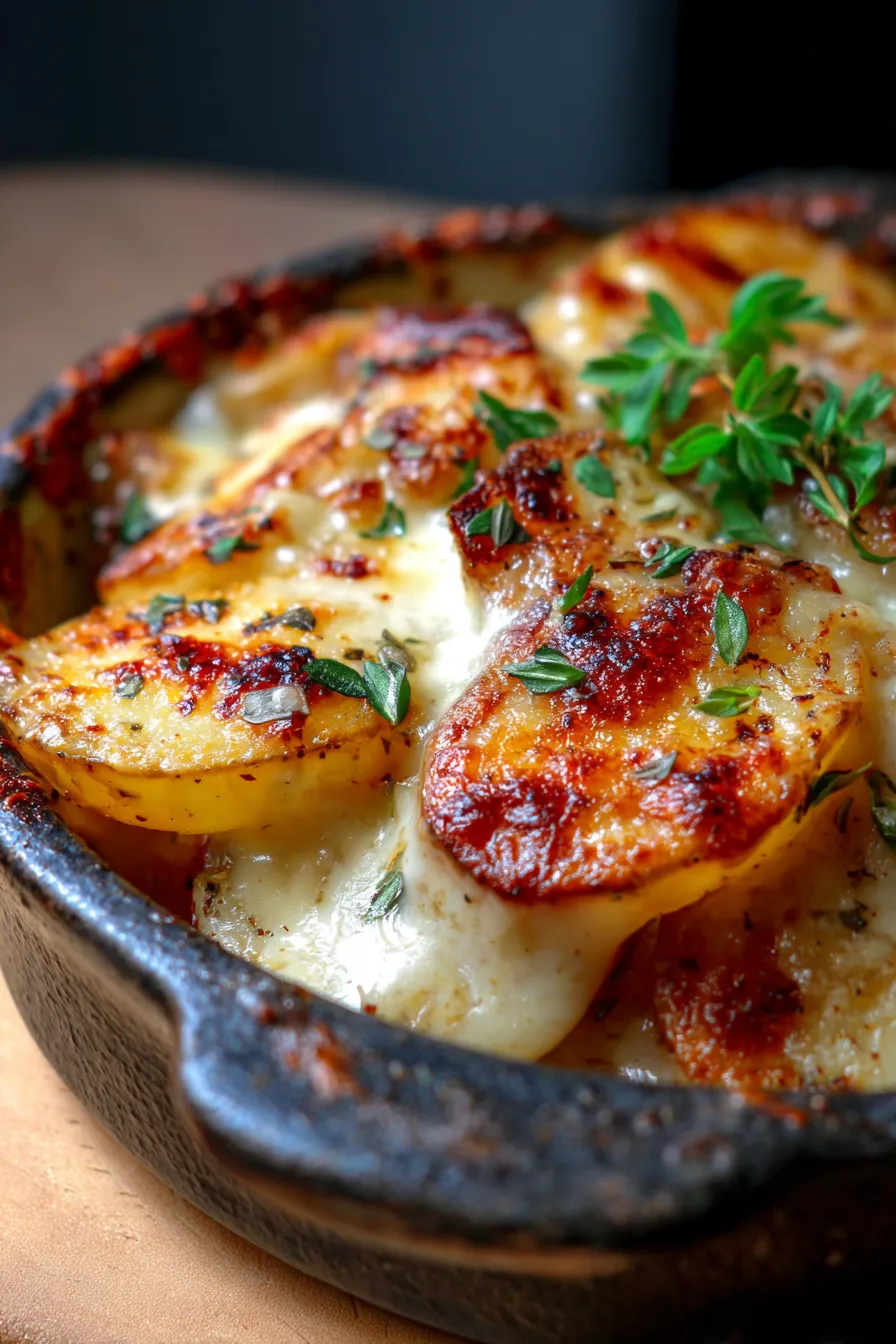 Crockpot French Onion Potatoes – Tender & Cheesy (Easy!)