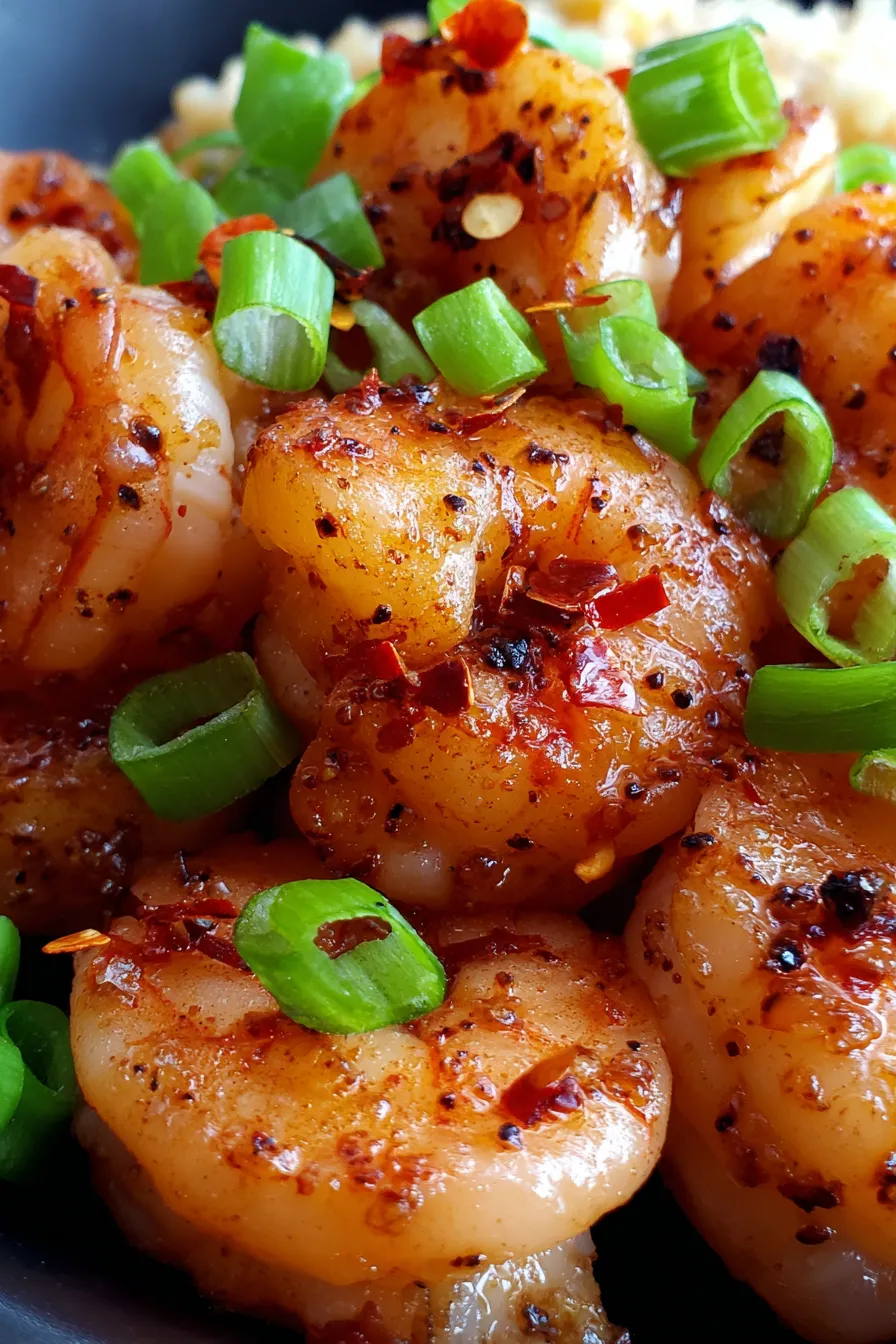 Crockpot full of honey garlic shrimp, slow-cooked perfection
