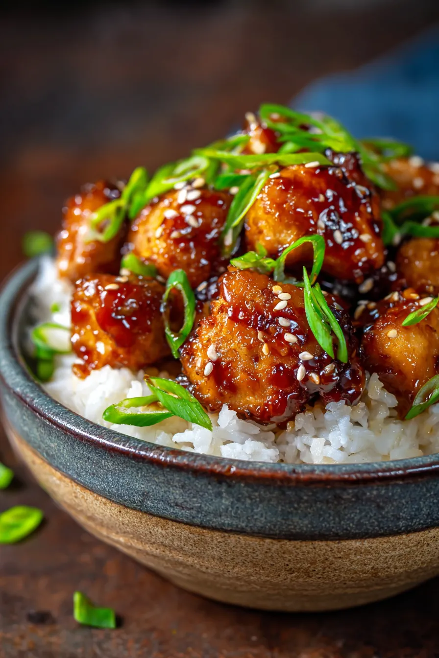 Dump-and-Go Crockpot Teriyaki Chicken-serving-suggestion-table