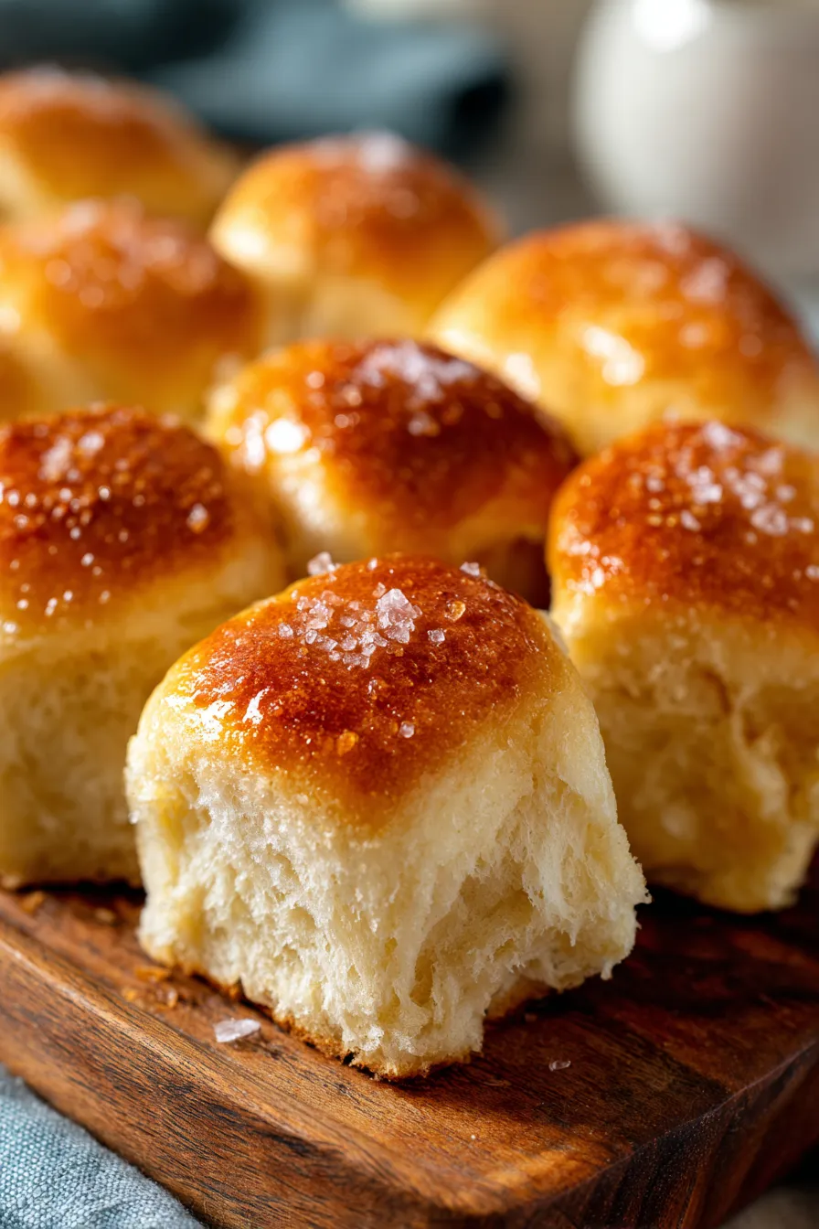 Easy 30-Minute Dinner Rolls (Soft & Homemade)-fluffy-interior-texture