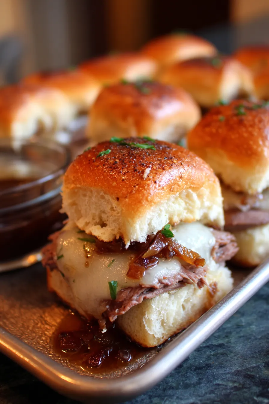 Easy French Dip Sliders: Quick Dinner or Party Recipe