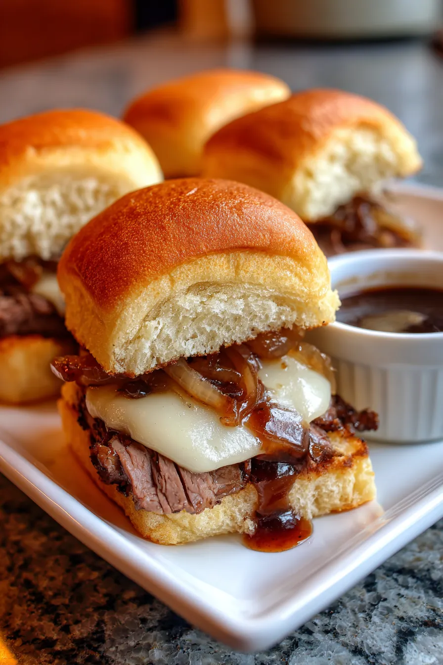 Easy French Dip Sliders-party-platter
