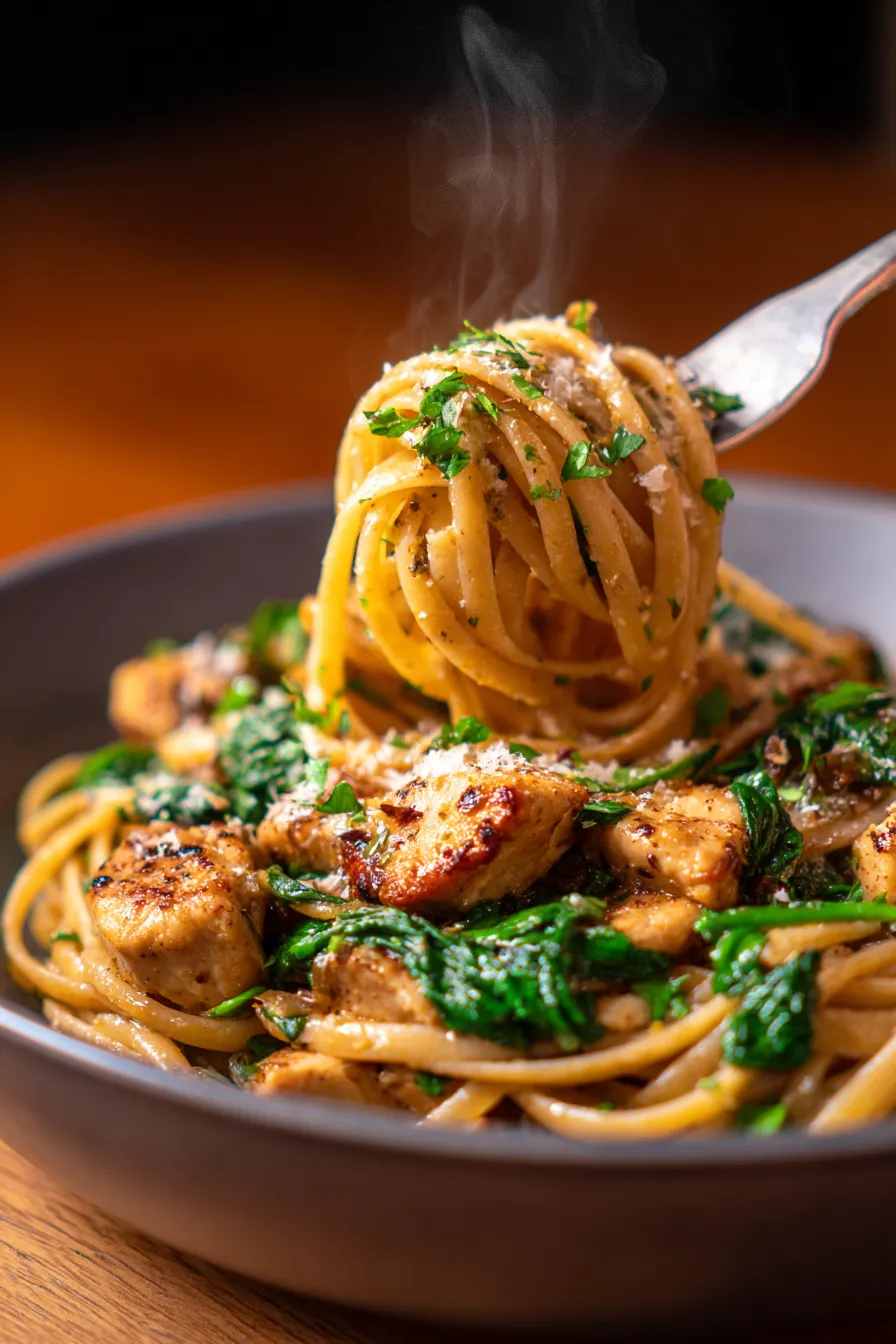 Garlic Parmesan Chicken Pasta: Healthy Meal Prep Dinner