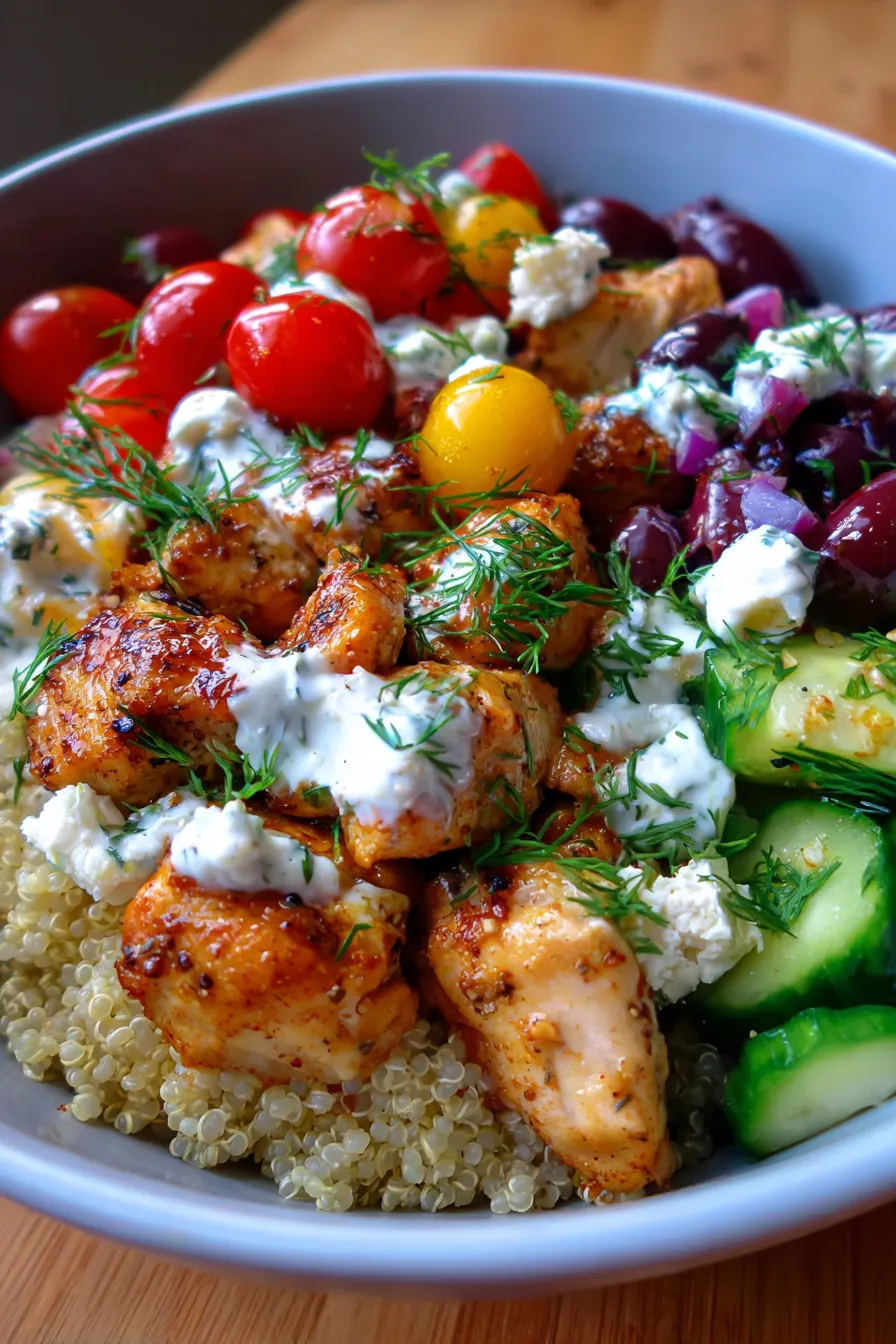 Greek Chicken Bowls: Easy & Healthy Meal Prep Dinners