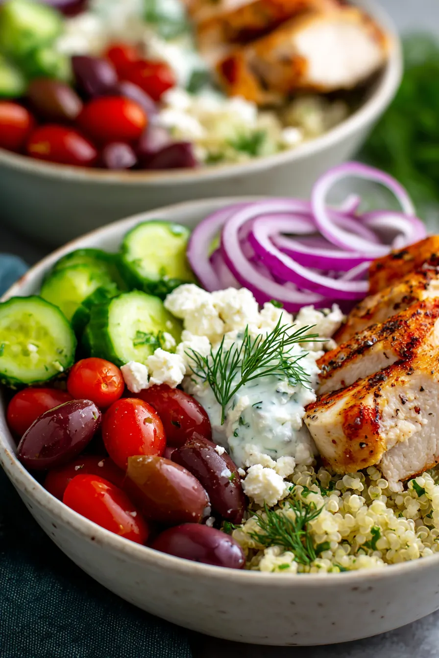 Easy Greek Chicken Bowls: Healthy Meal Prep for Busy Weeks