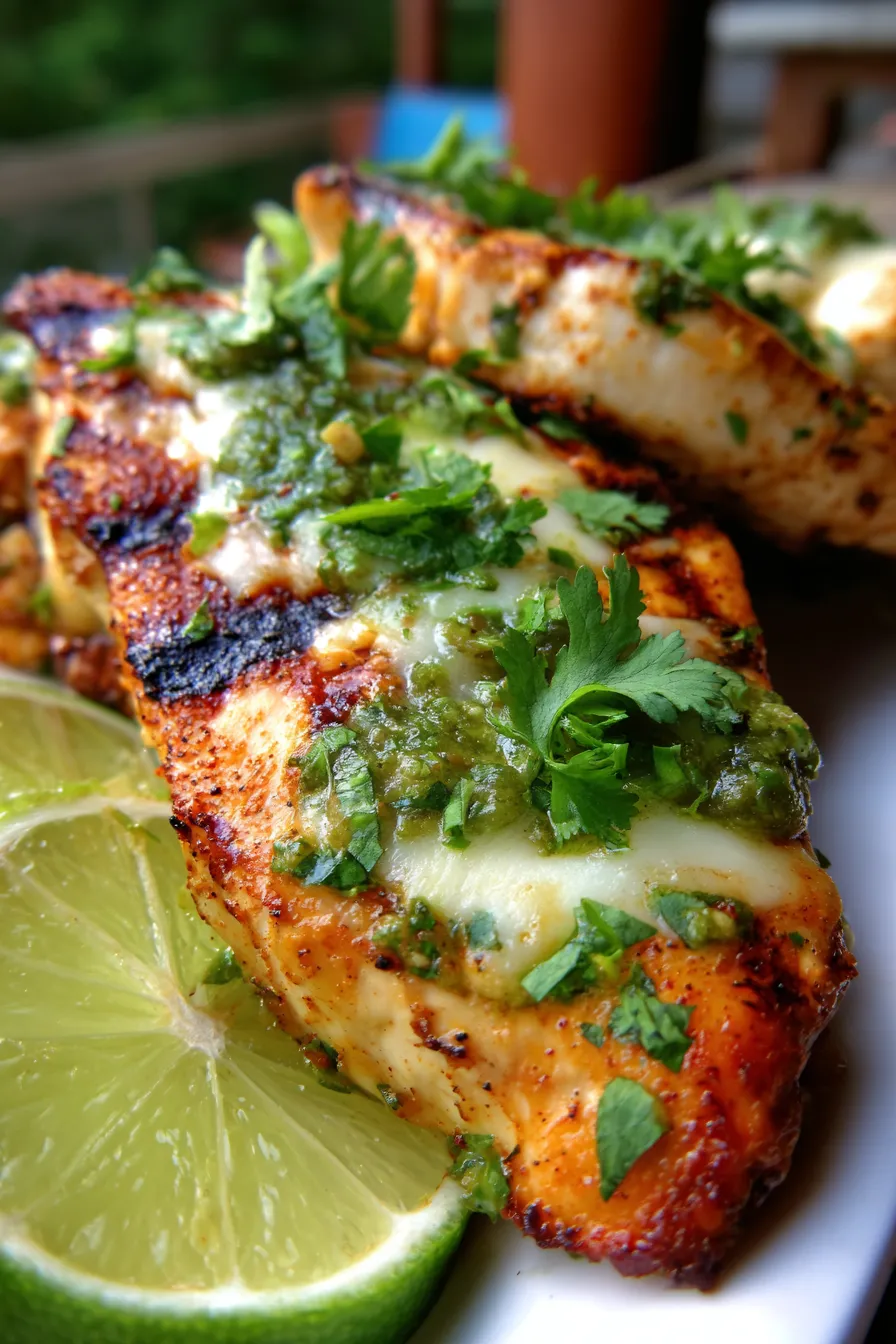 Grilled Salsa Verde Pepper Jack Chicken-ingredients-prep