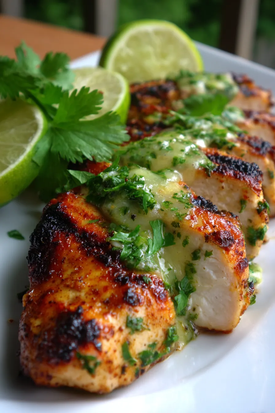 Grilled Salsa Verde Pepper Jack Chicken: Easy Dinner!