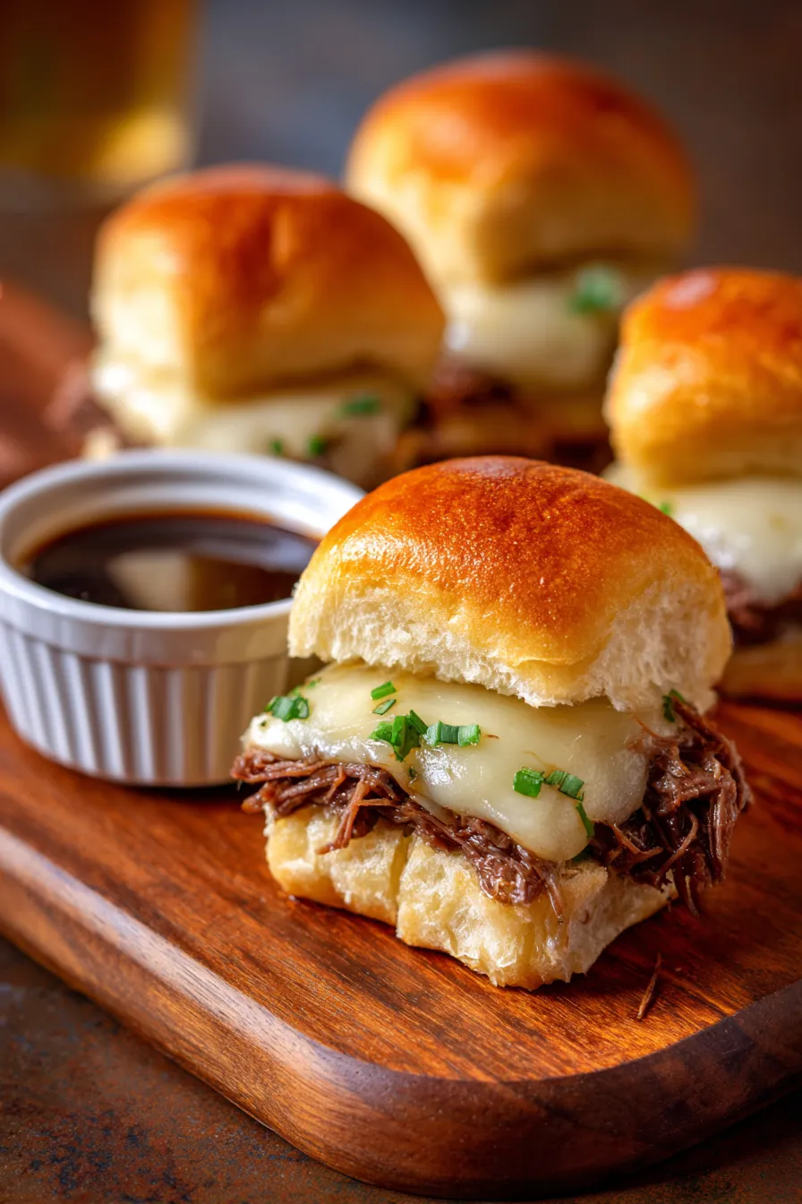 hawaiian roll sliders overhead shot