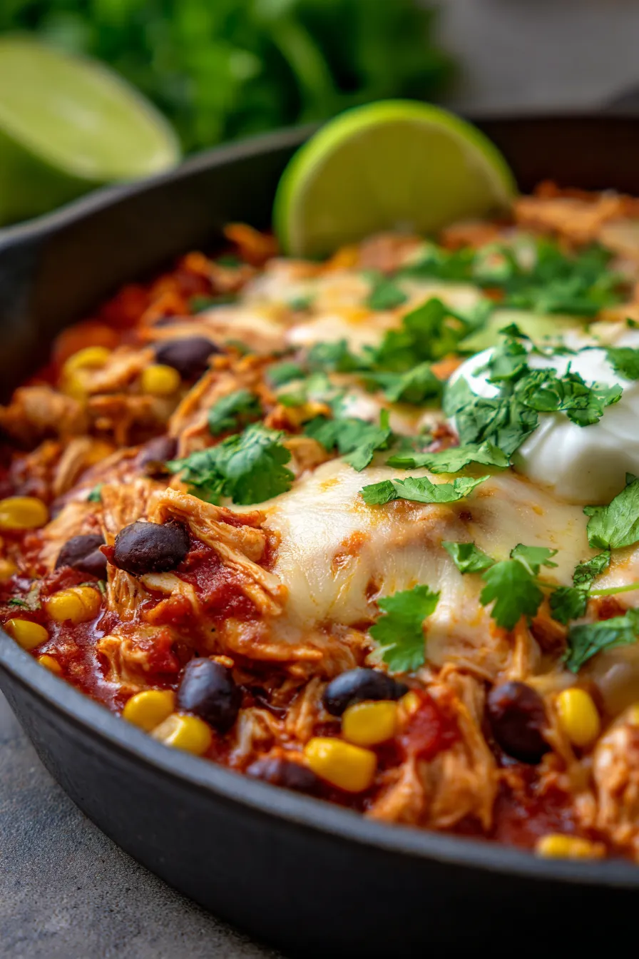 Healthy Enchilada Skillet (Easy Meal Prep Dinner)-ingredients-fresh