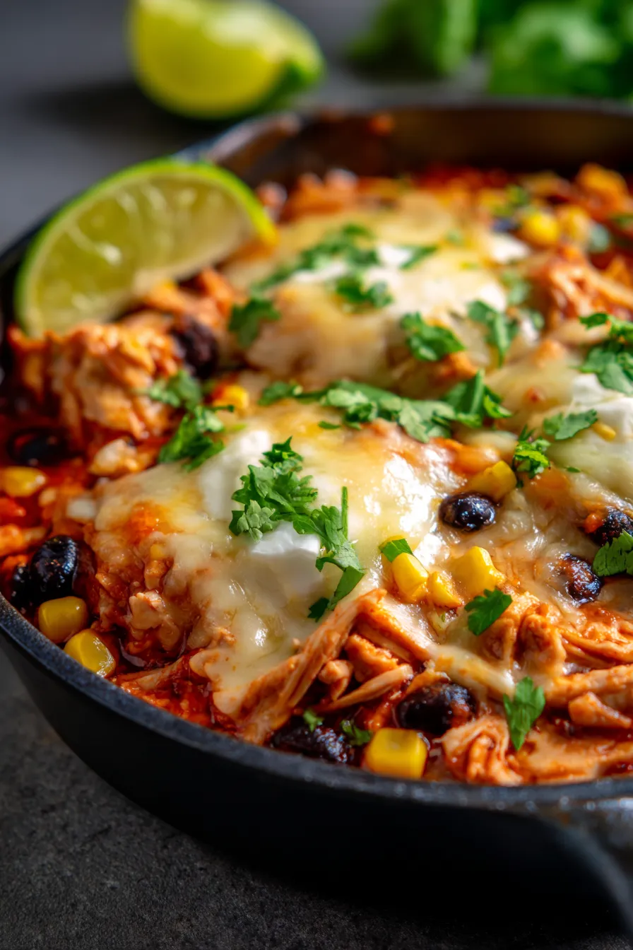 Healthy Enchilada Skillet: Easy One-Pan Meal Prep Dinner