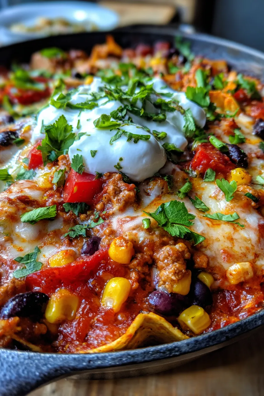 Healthy Enchilada Skillet - ingredients - artfully arranged