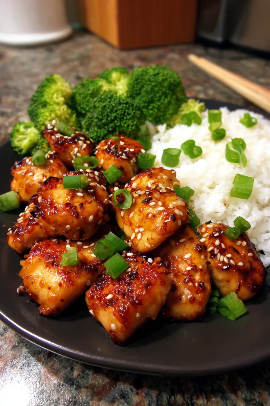 Healthy Sesame Chicken-ingredients-prep-flatlay