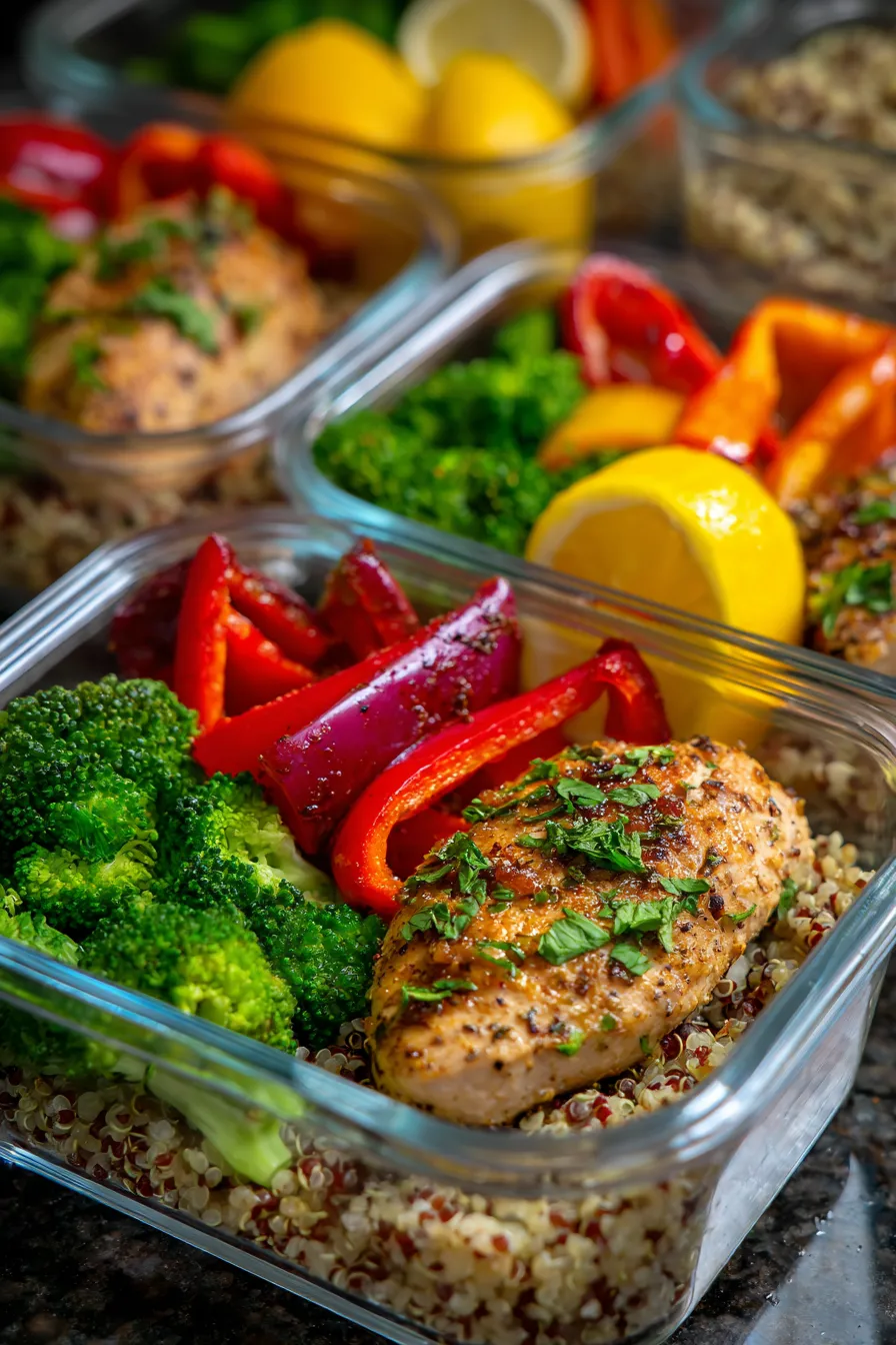 Healthy Weight Loss Meal Prep Dinners-fresh ingredients-flat lay