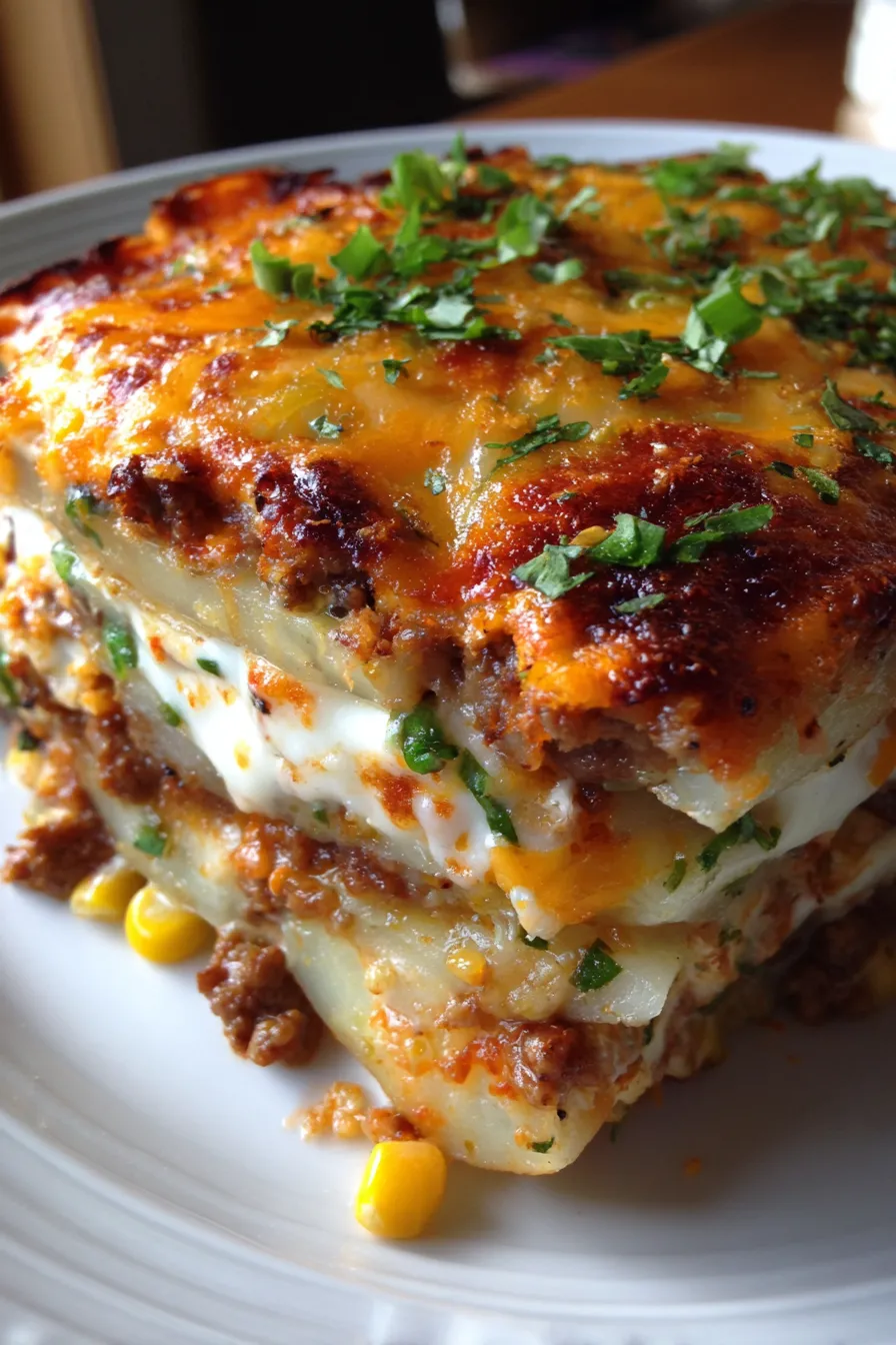 Hobo Casserole with Ground Beef-ingredients-rustic