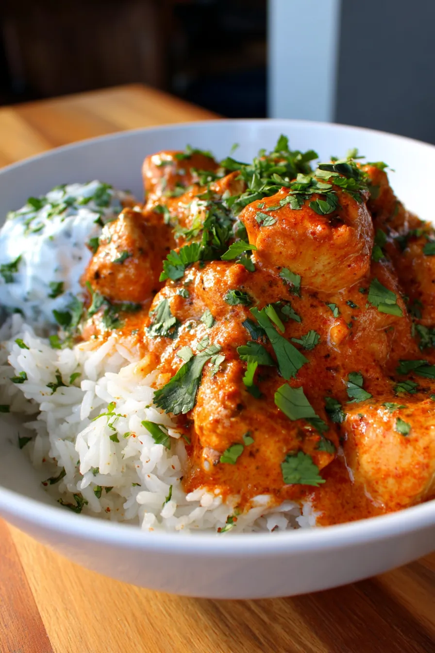 Homemade Butter Chicken (Perfect for Meal Prep)-mealprep-containers-overhead