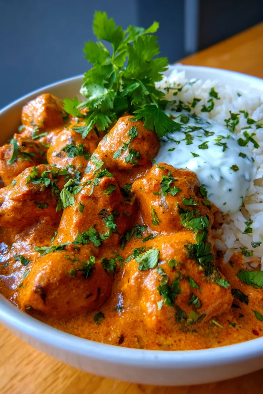 Homemade Butter Chicken (Perfect for Meal Prep)-sauce-texture-macro