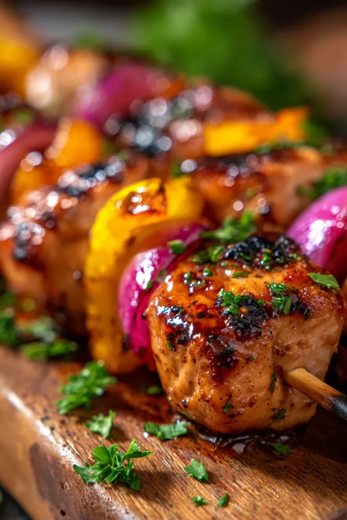 Honey Garlic Chicken Skewers: Easy Grilled Dinner Recipe