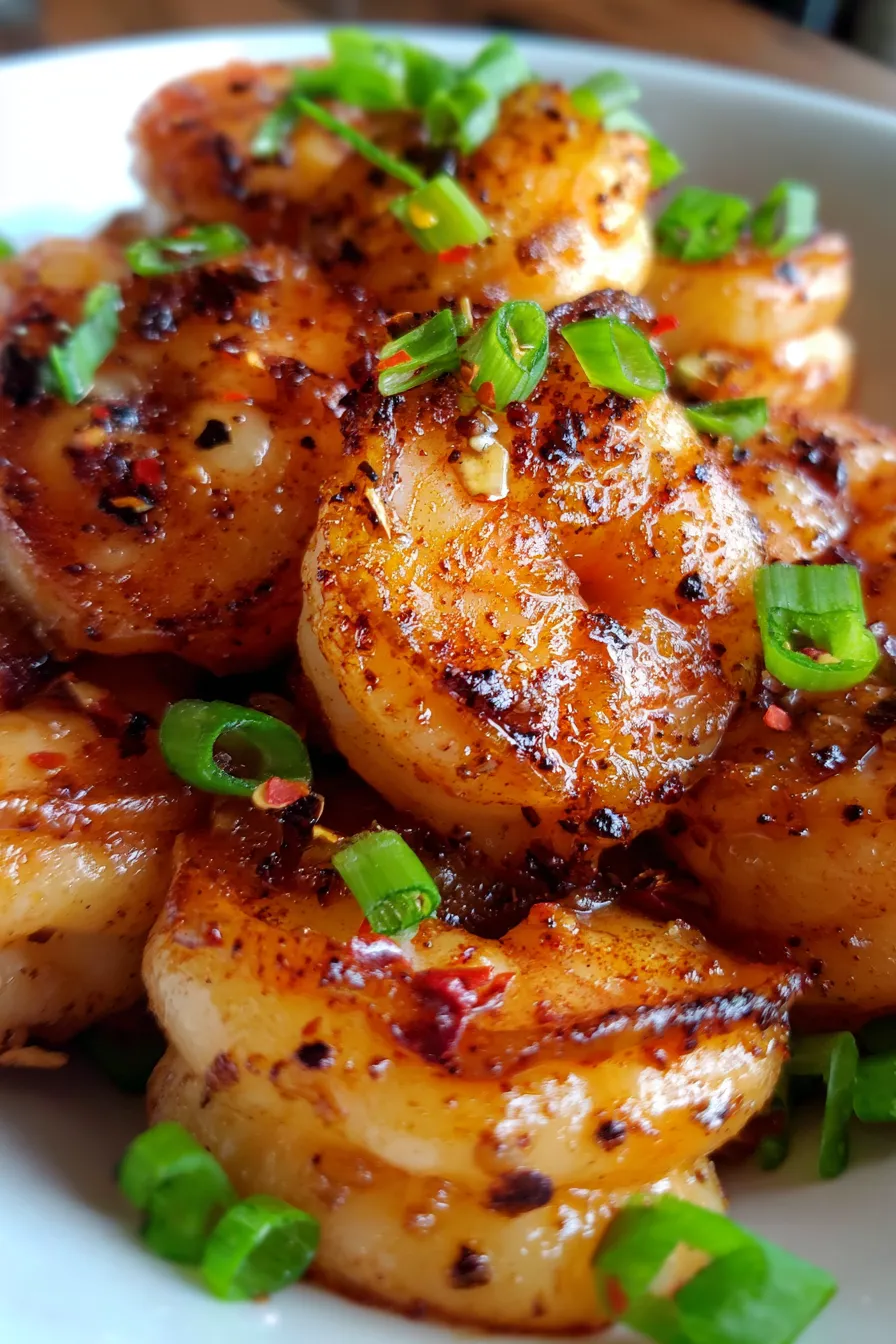 Ingredients for Crockpot Honey Garlic Shrimp, overhead flat lay