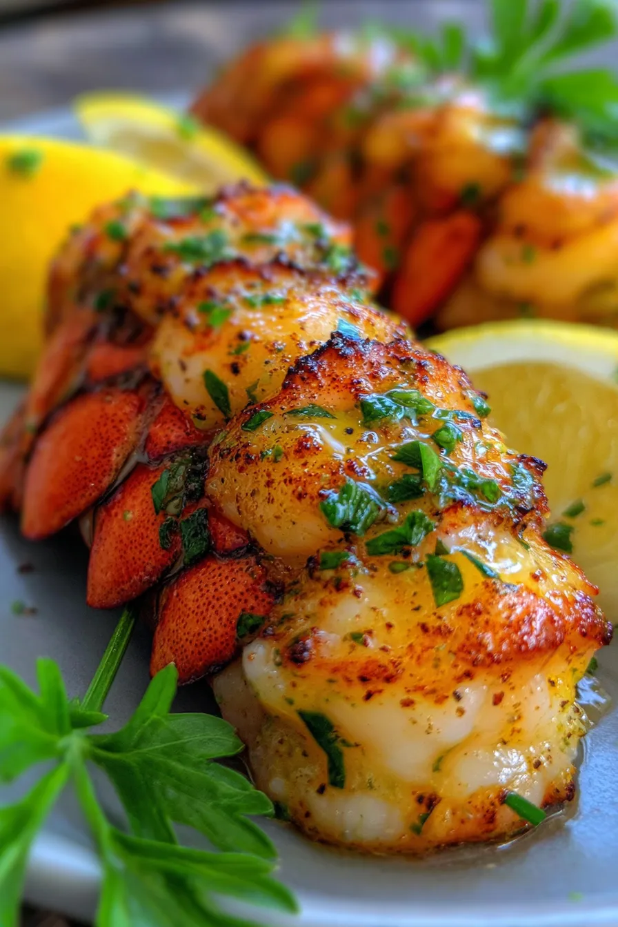 Lobster Tail Recipe-ingredients-overhead