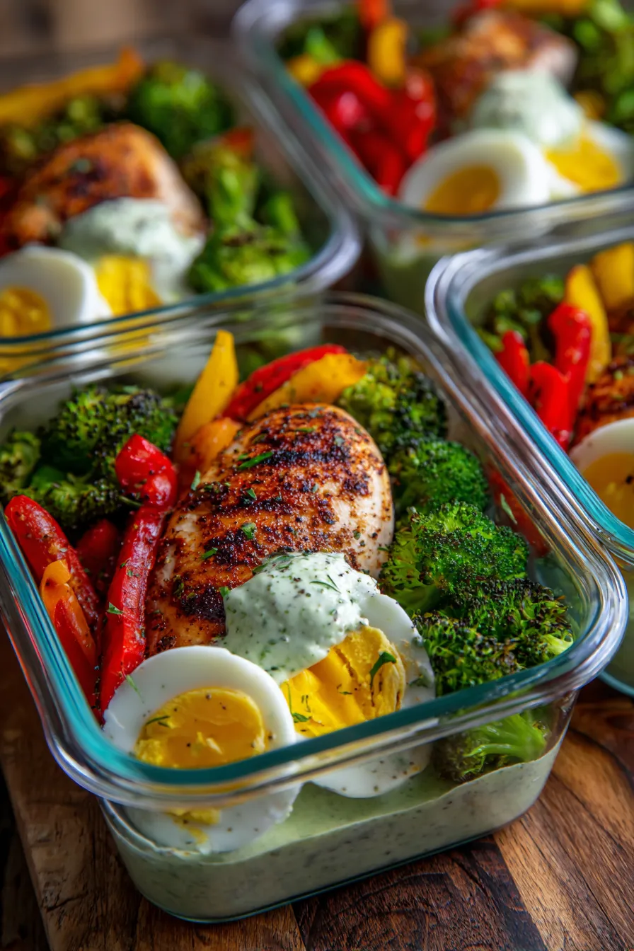 Low-Carb High-Protein Meal Prep Recipes-organized-containers