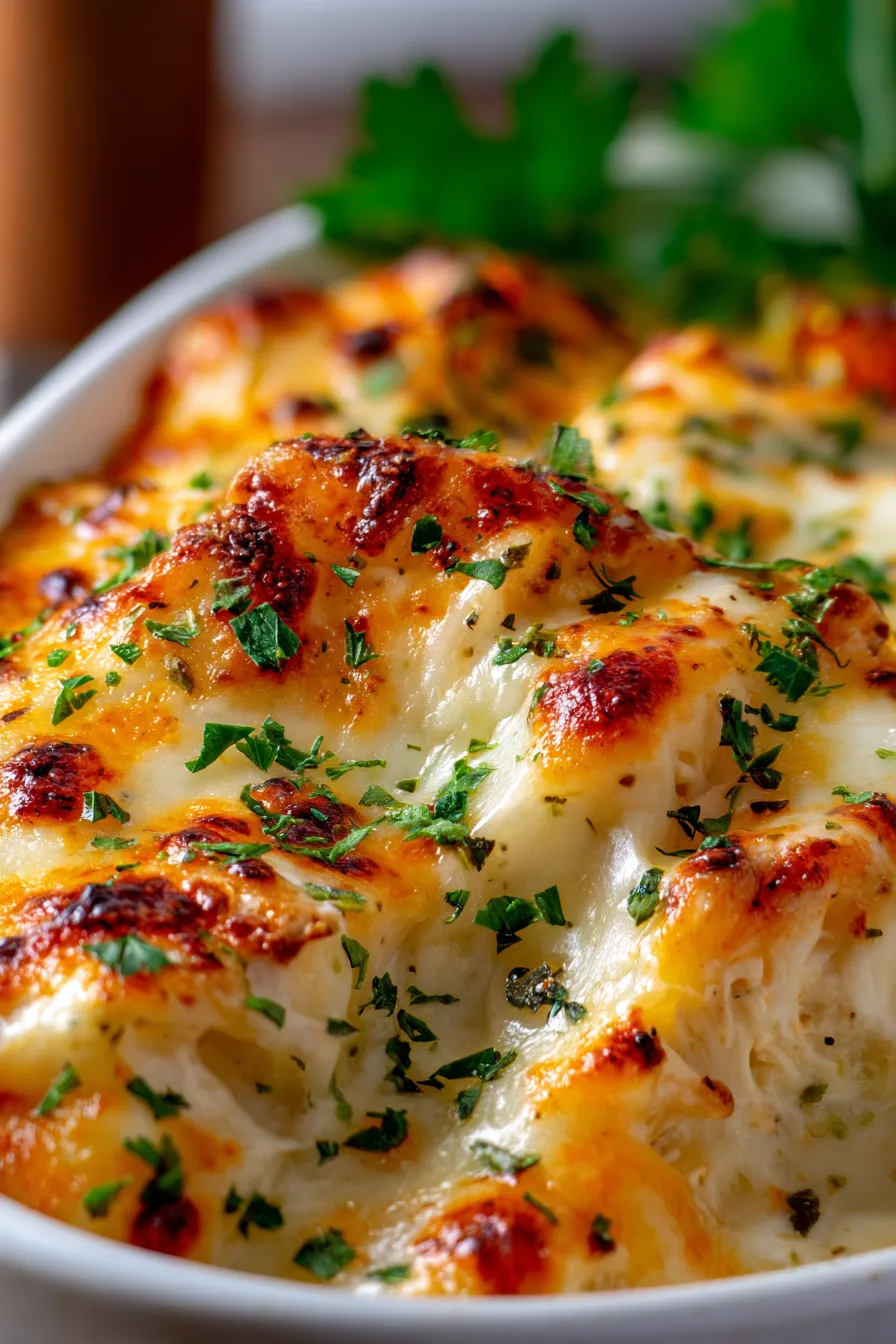 Million Dollar Chicken Casserole (Make-Ahead Meal Prep)-serving-portion