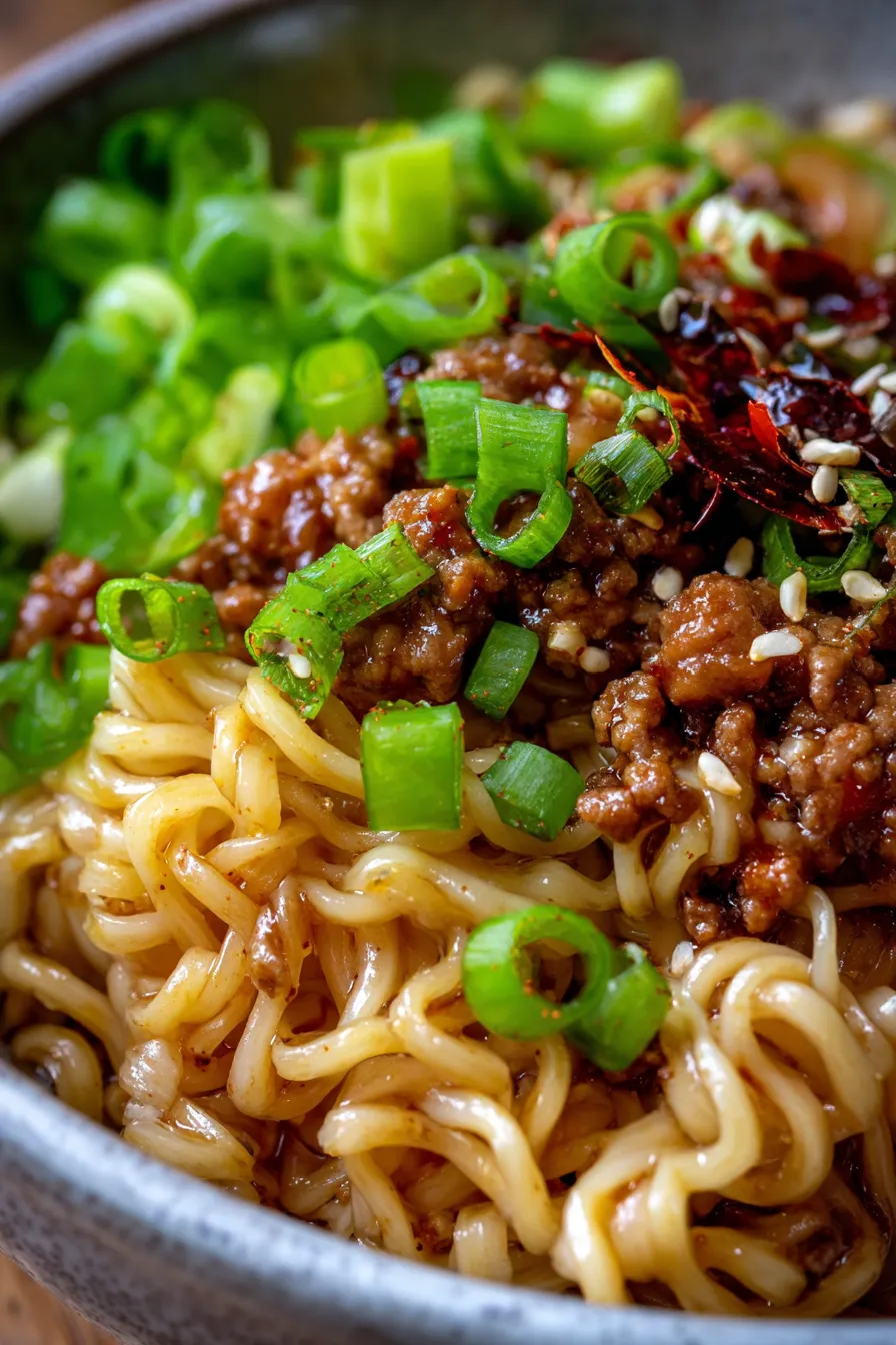 Mongolian Ground Beef Noodles | Better Than Takeout Recipe