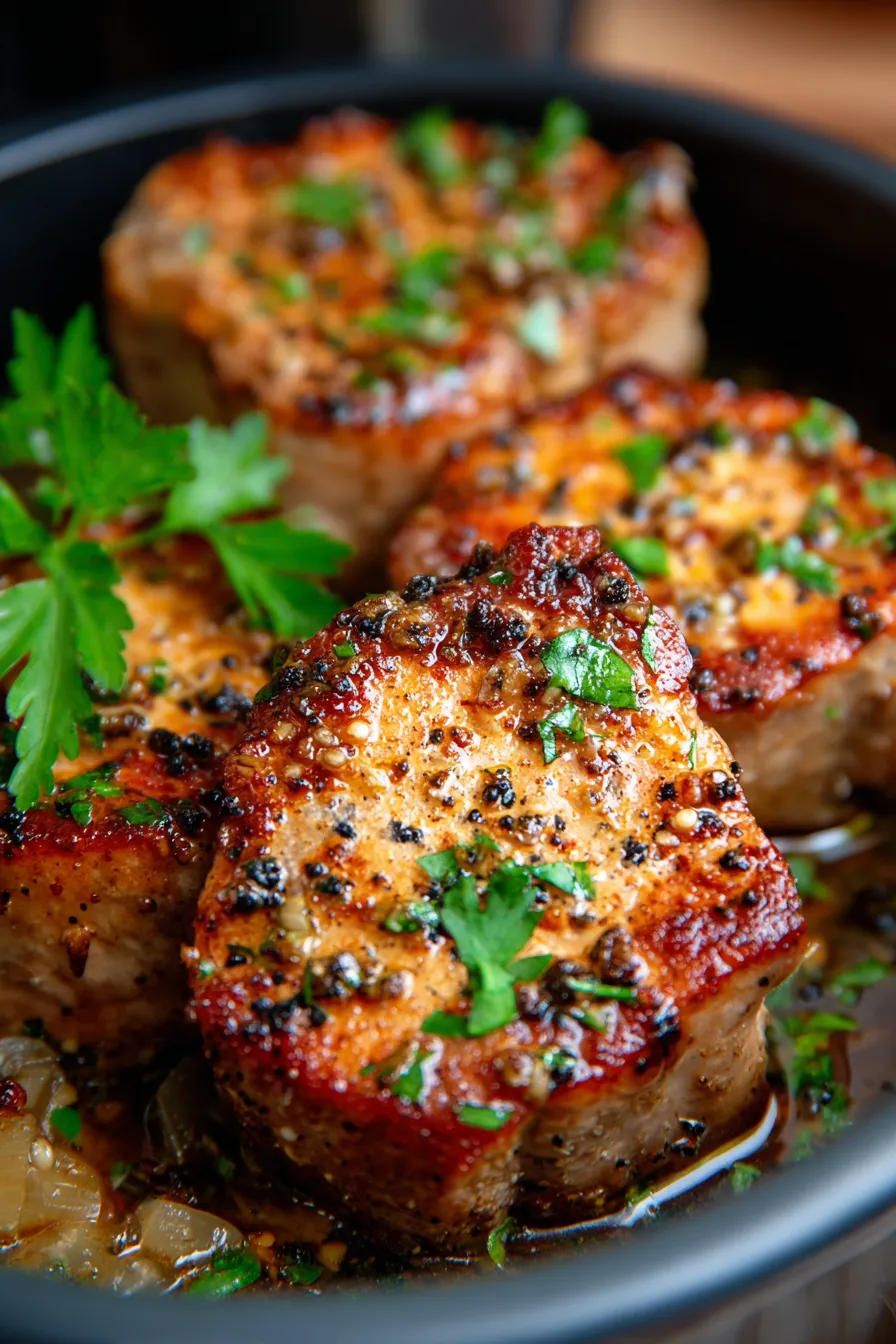Pork Chops-plate-presentation