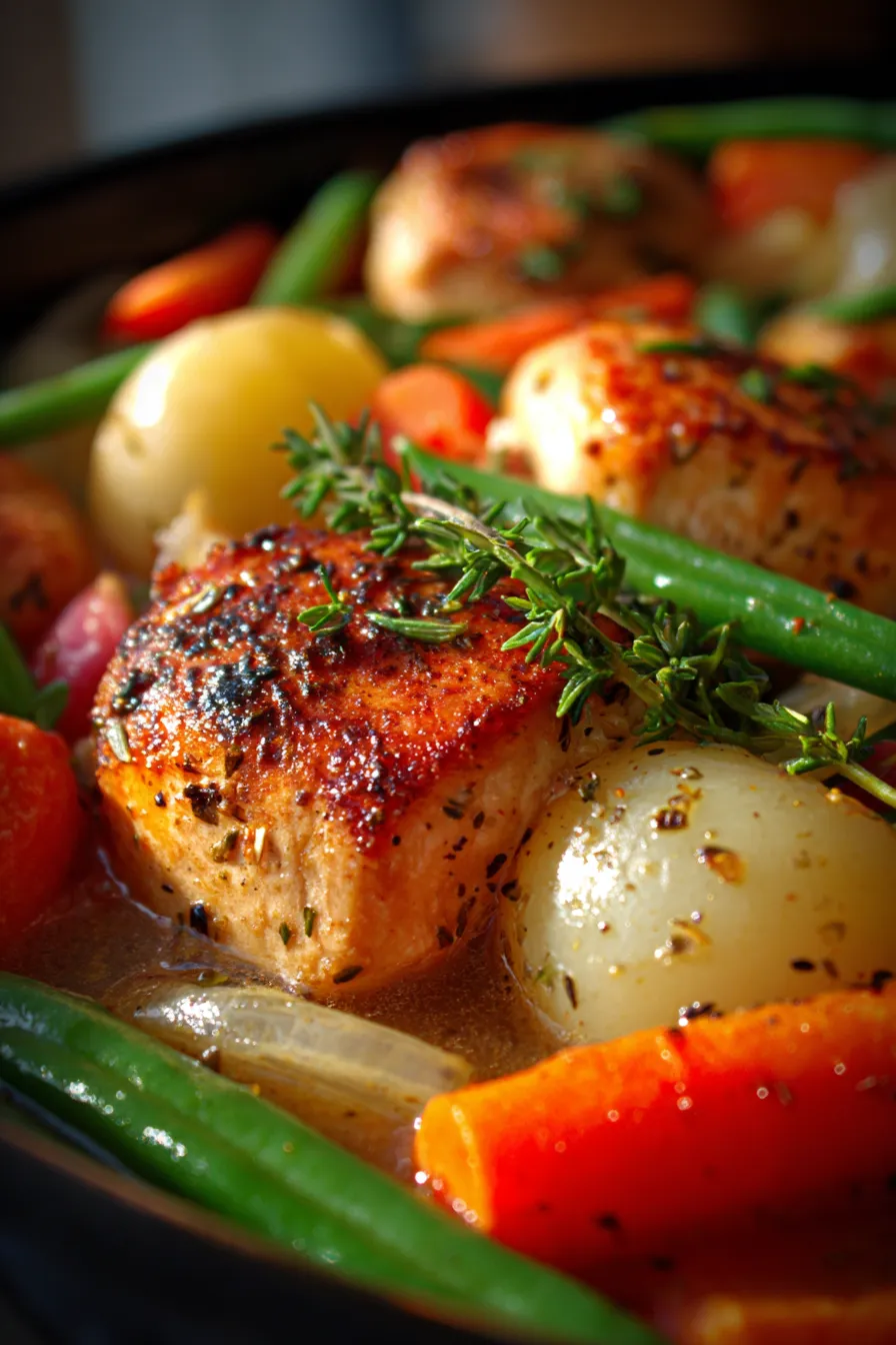 Slow Cooker Chicken and Vegetables – Healthy &amp; Easy-ingredients-prep