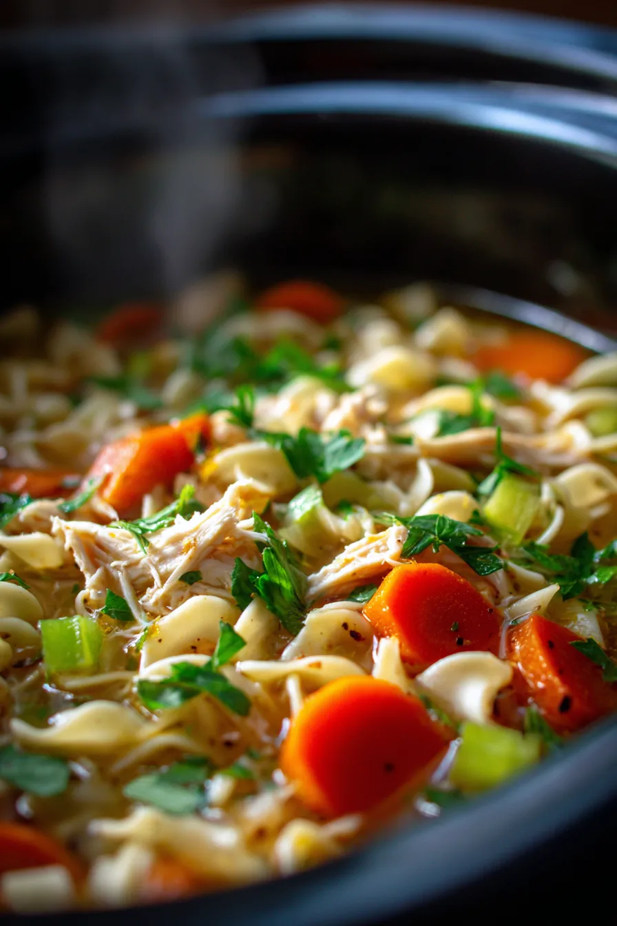 Slow Cooker Ginger Garlic Chicken Noodle Soup-ingredients-raw