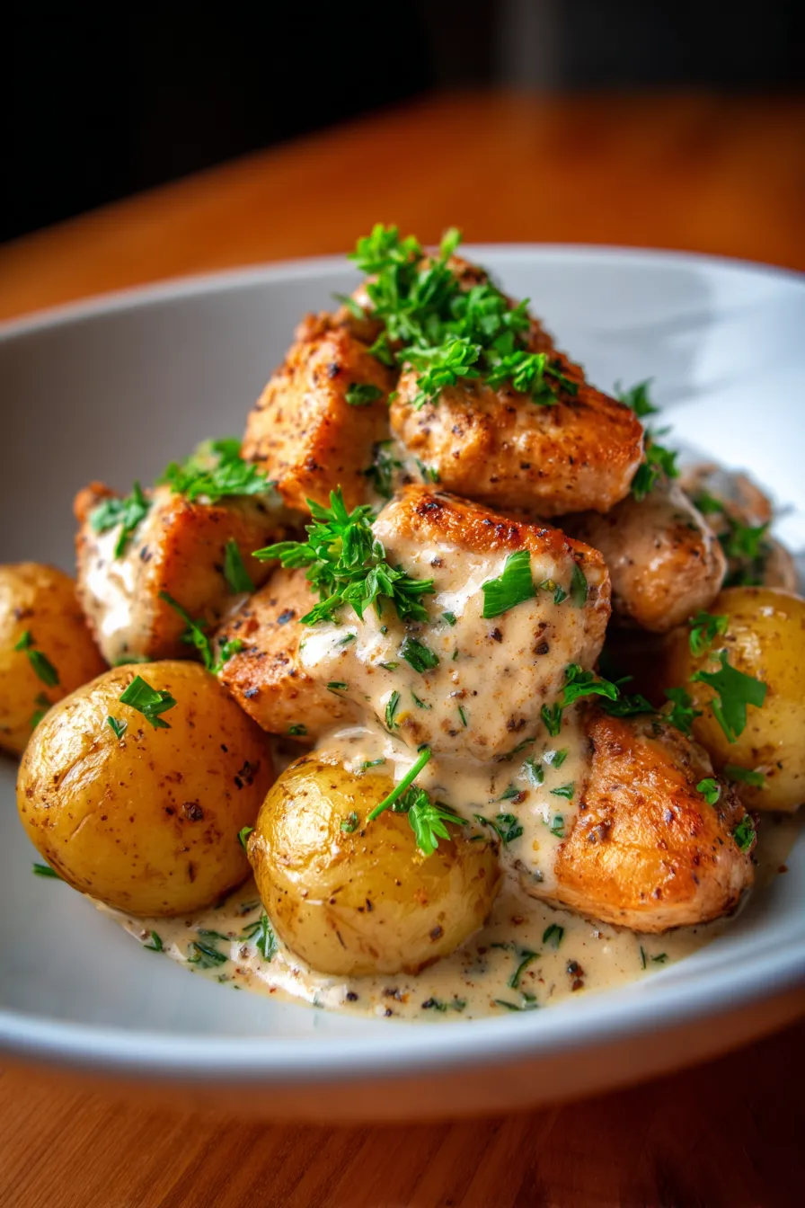 slow cooker meal prep close up