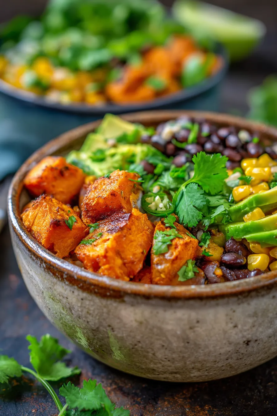 Sweet Potato Taco Bowls – Easy Slow Cooker Recipe