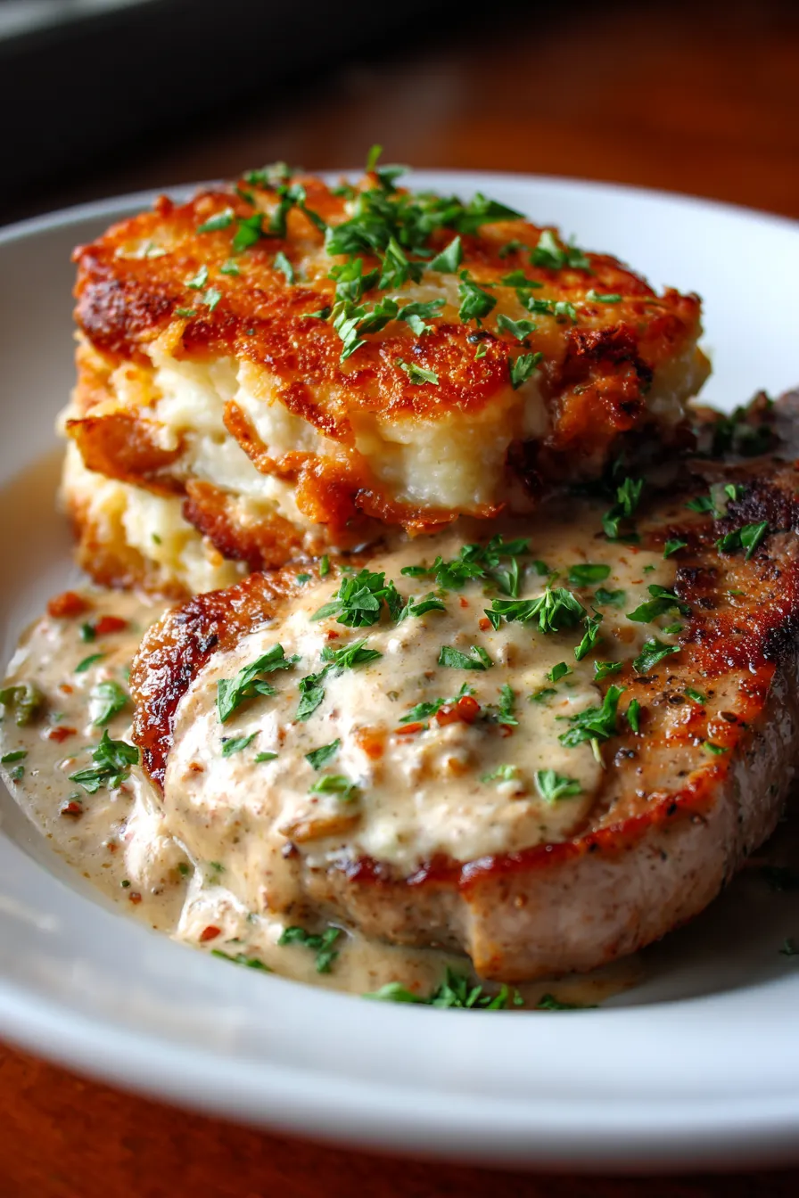 Ultimate Comfort: Smothered Pork Chops & Scalloped Potatoes