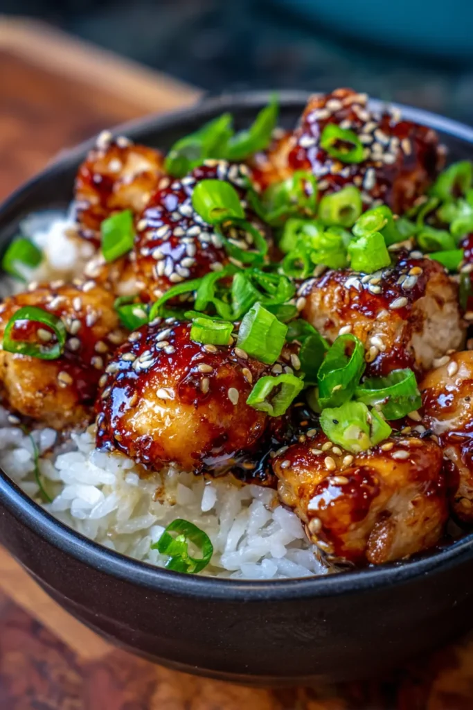Sticky Chicken Rice Bowls: Sweet & Savory Weeknight Dinner