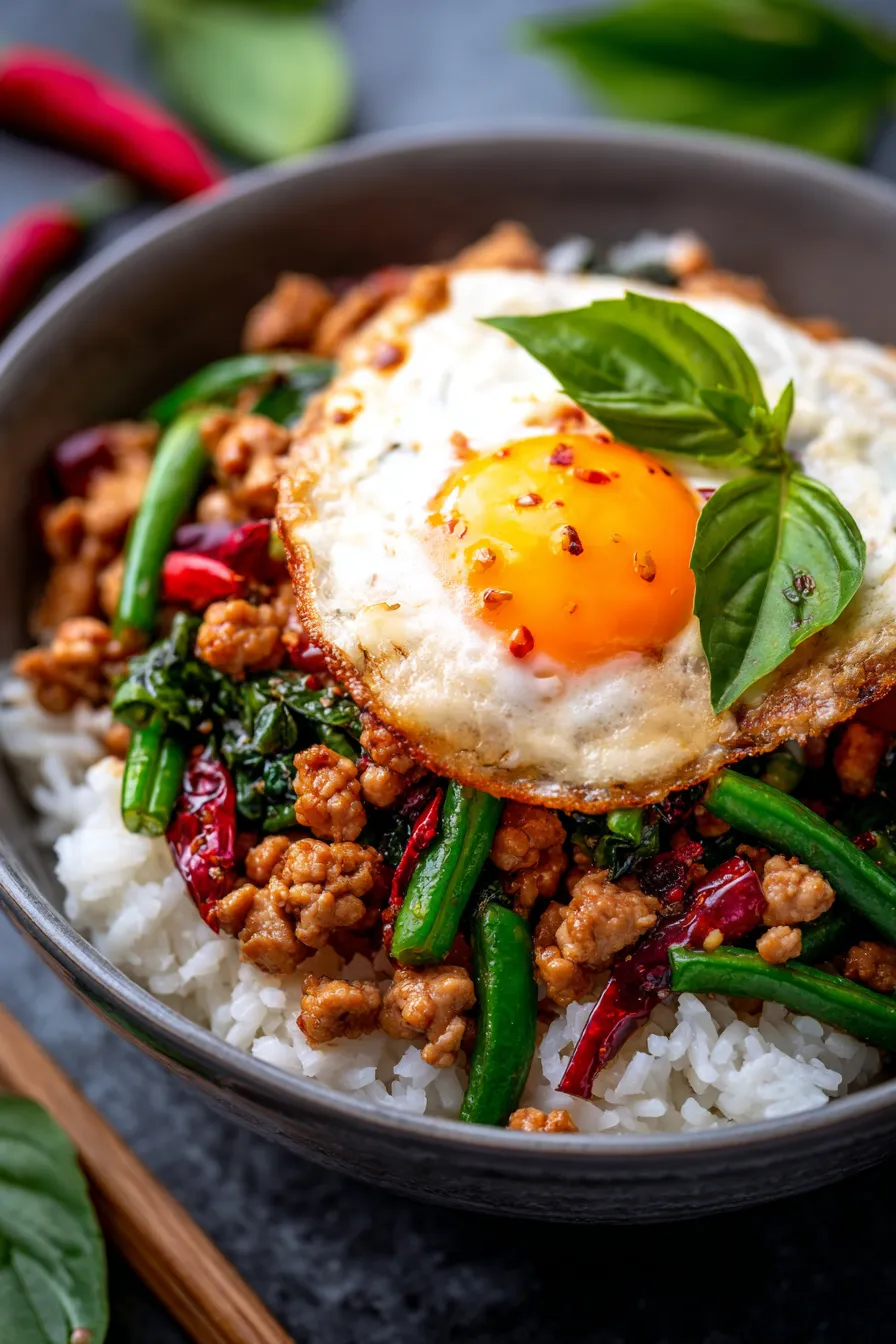 Thai Basil Chicken-ingredients-prep