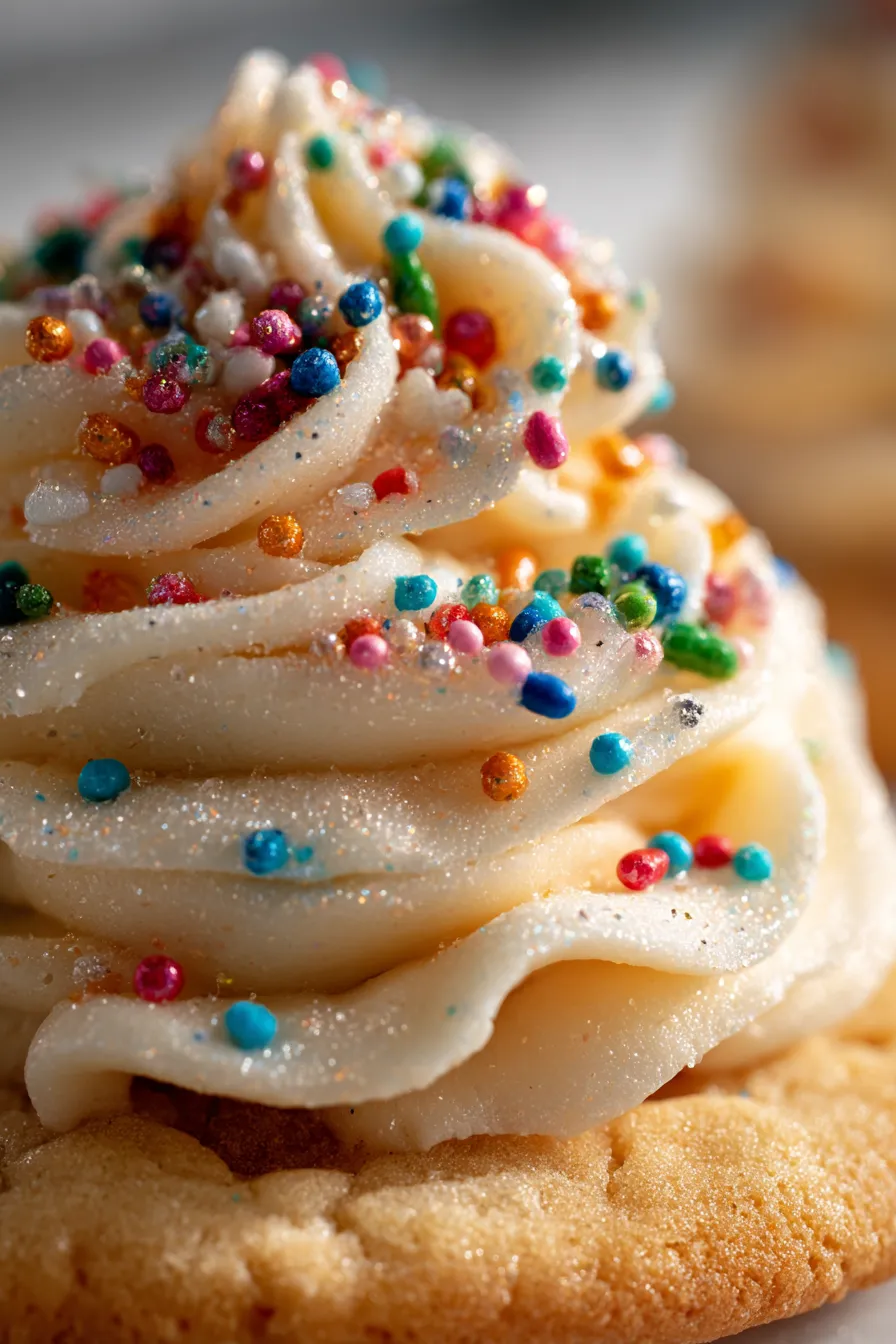 Vanilla buttercream frosting ingredients overhead