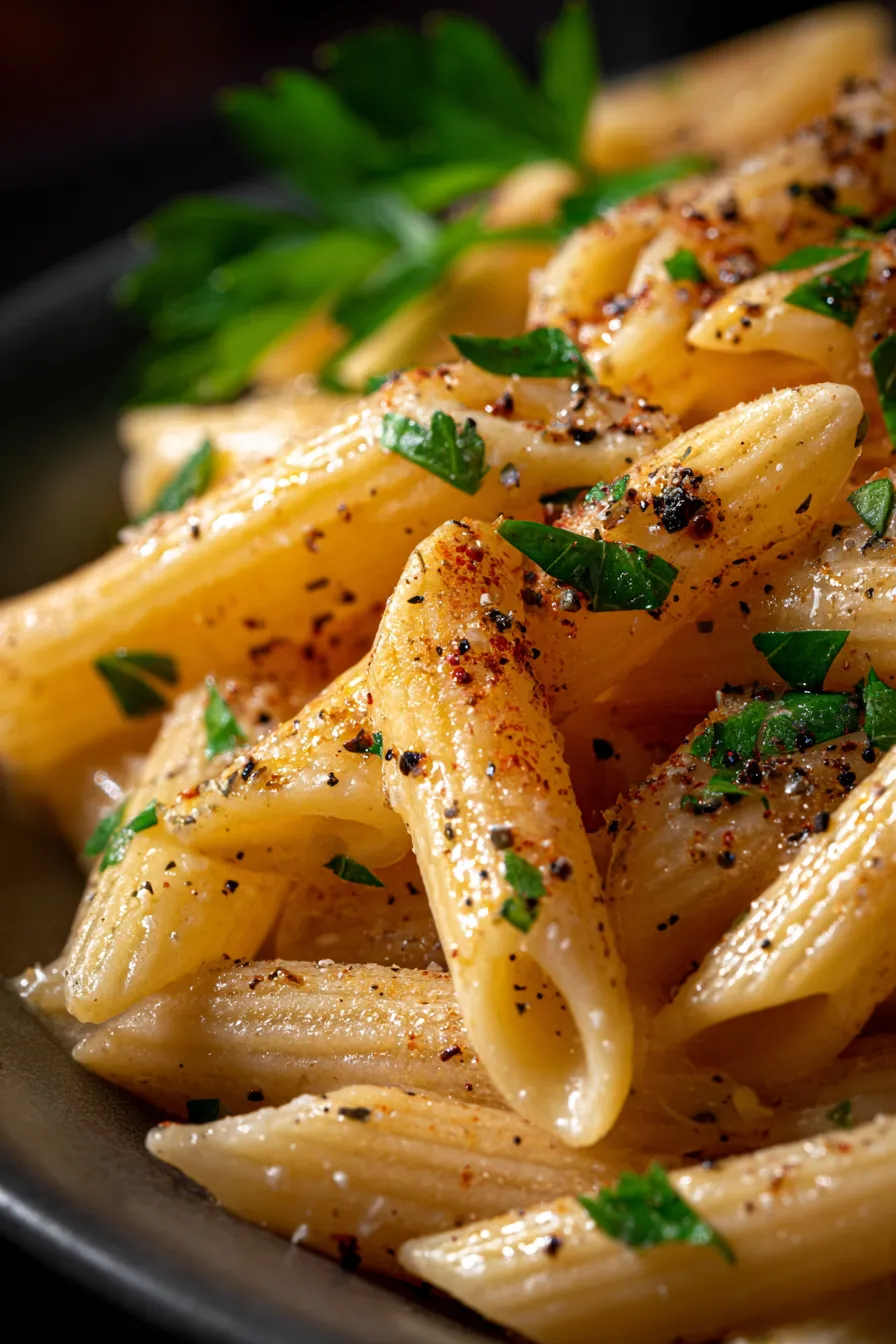 Easy 5 Ingredient Garlic Parmesan Pasta (20-Minutes)