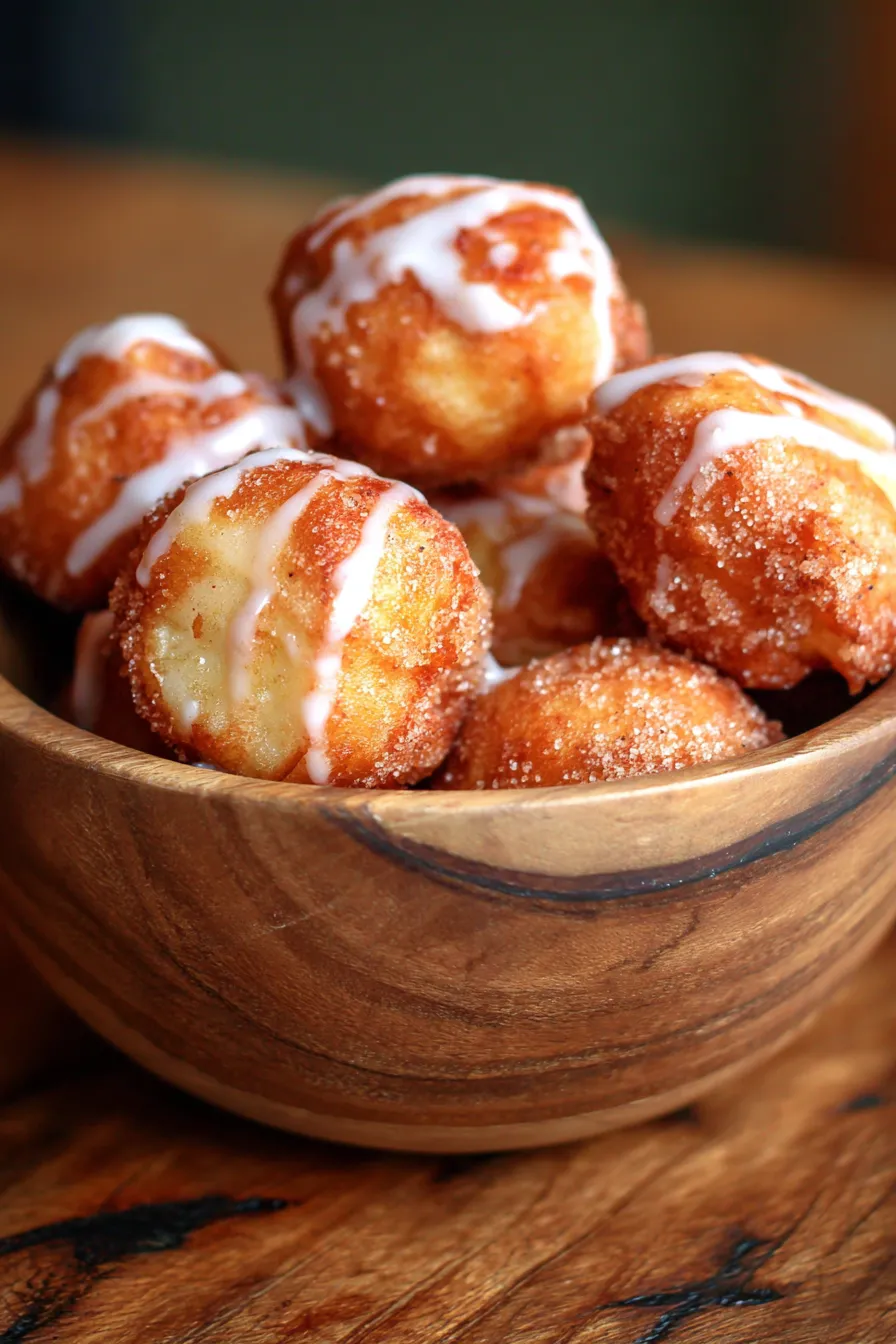 Apple Fritter Bites-stack-warm-powdered-sugar