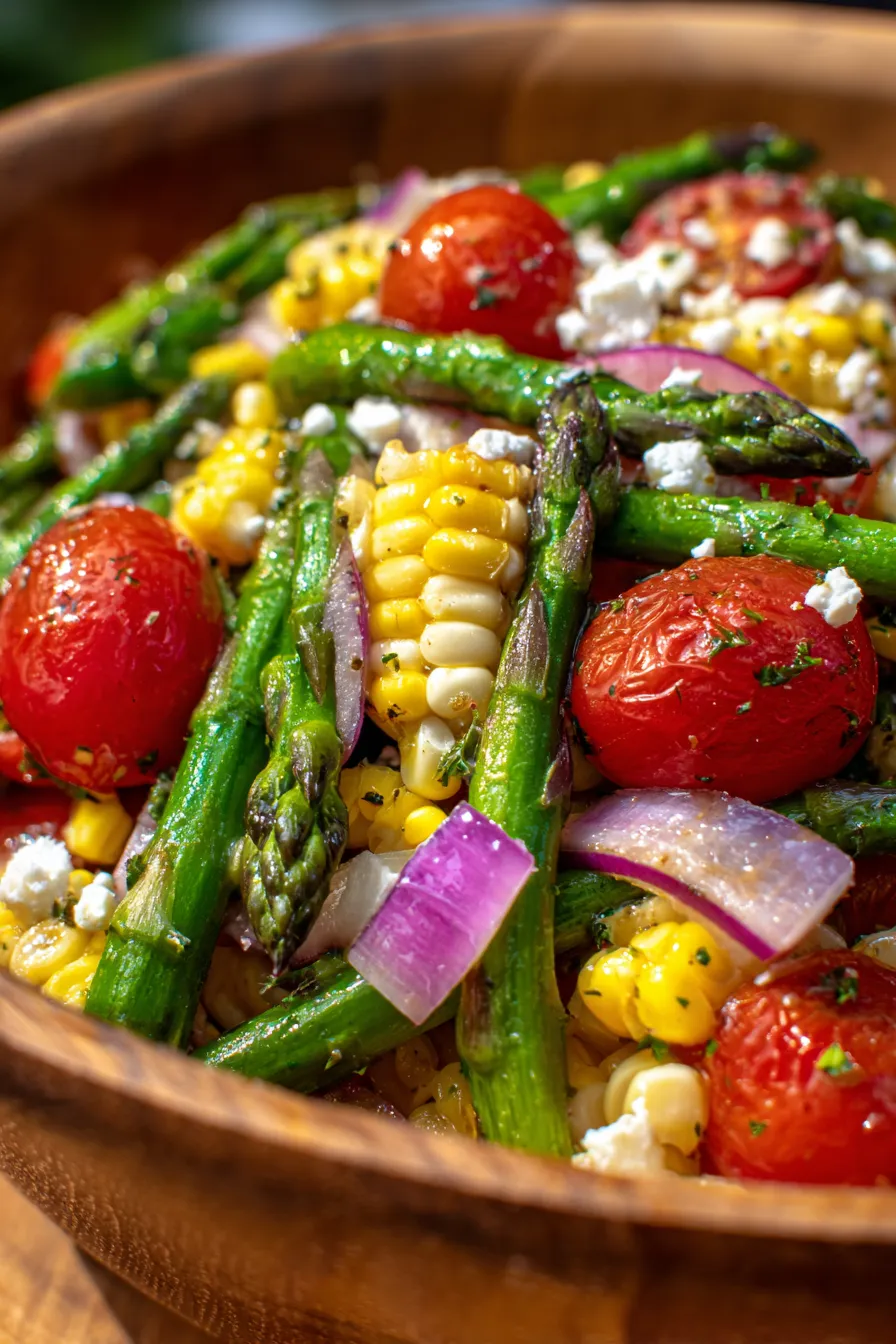 asparagus corn salad texture