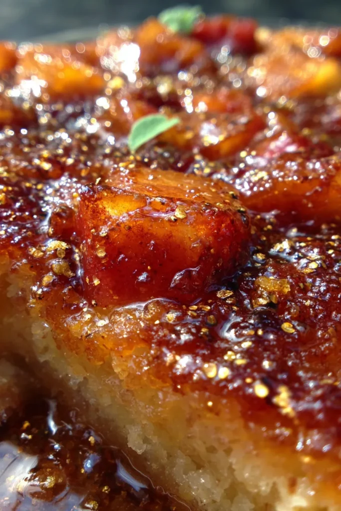 Baked Sticky Rhubarb Pudding – Easy Comfort Dessert Recipe