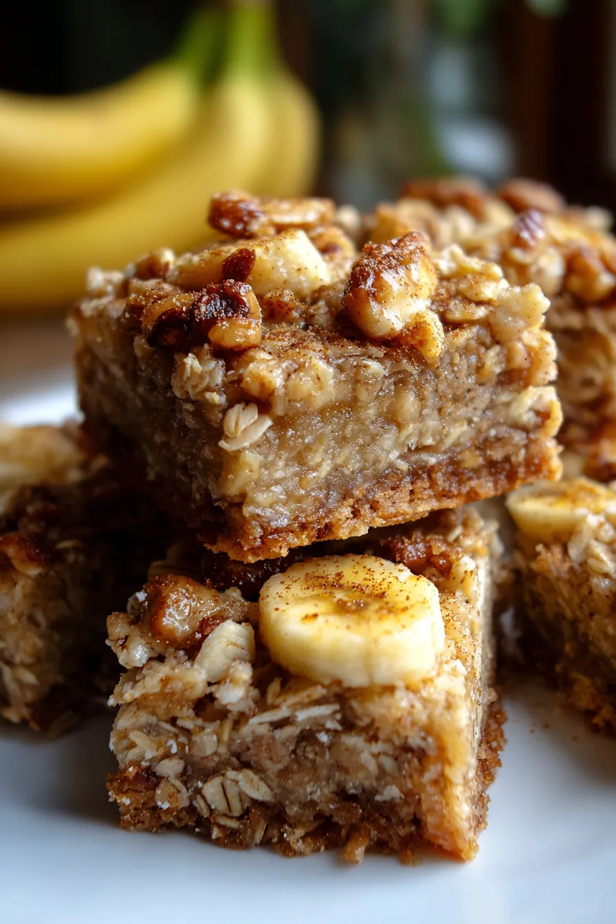 Banana Oatmeal Bars (Healthy Snack Meal Prep)-ingredients-bowls