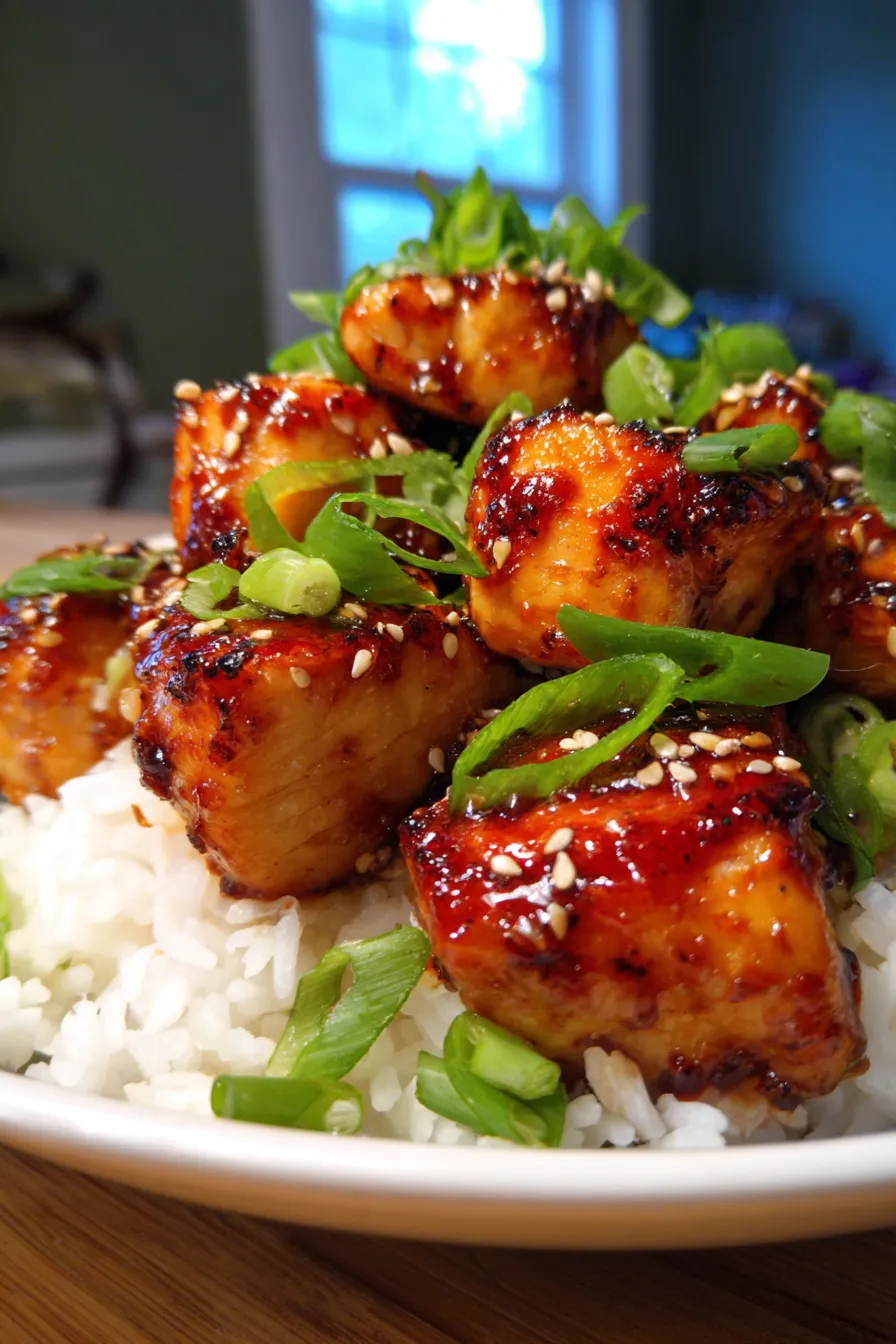 Bourbon Chicken-sauce-closeup