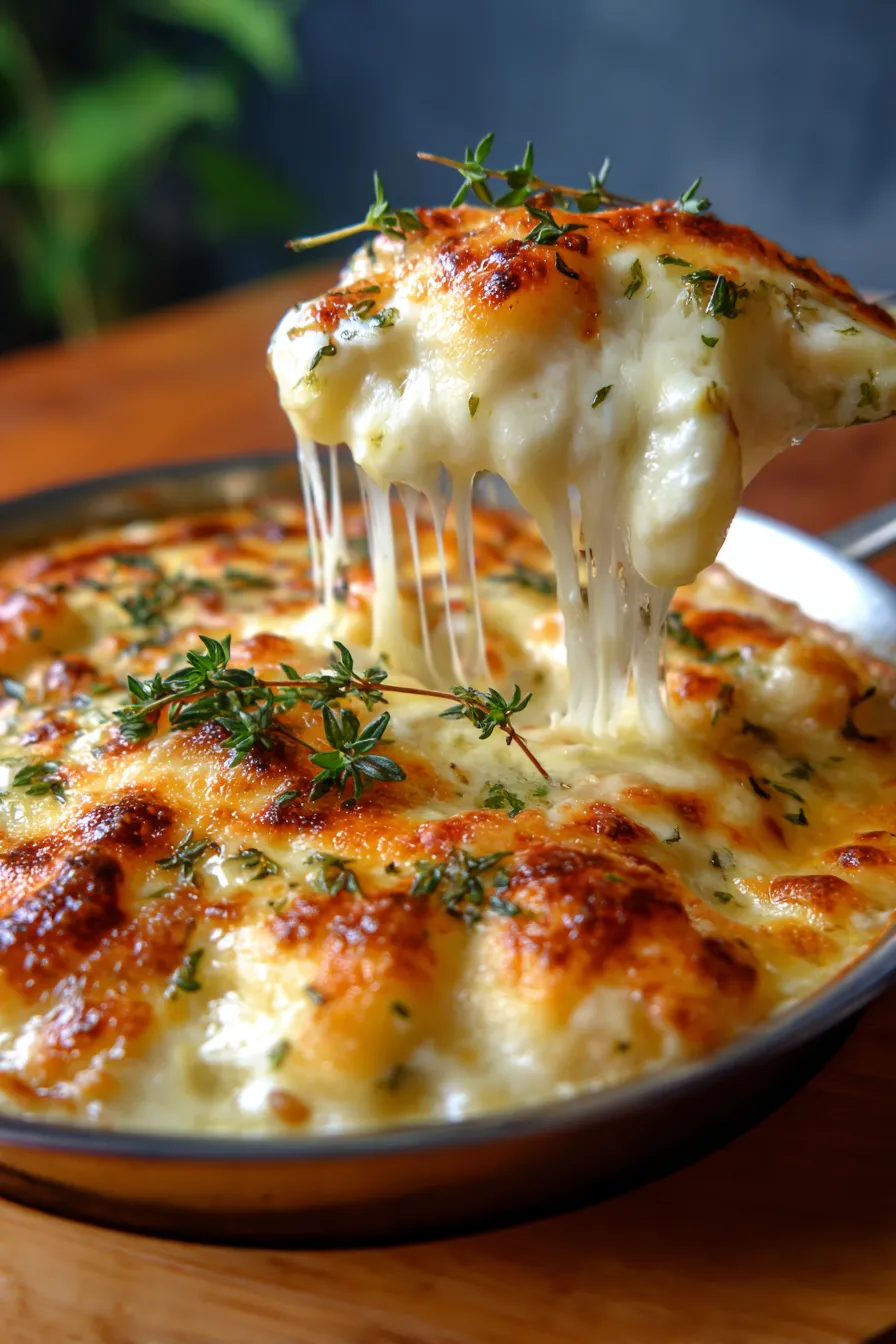 Brie Mac and Cheese: Creamy Comfort in Every Bite-serving-spoonful