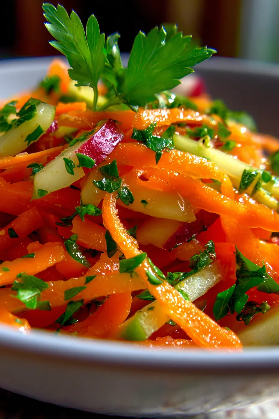 Carrot Apple Salad: Refreshing, Easy & Healthy Side Dish