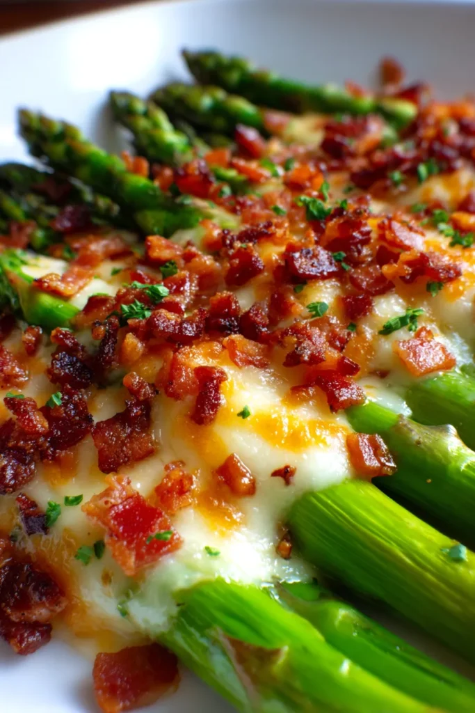Cheesy Baked Asparagus with Bacon: The Ultimate Holiday Side