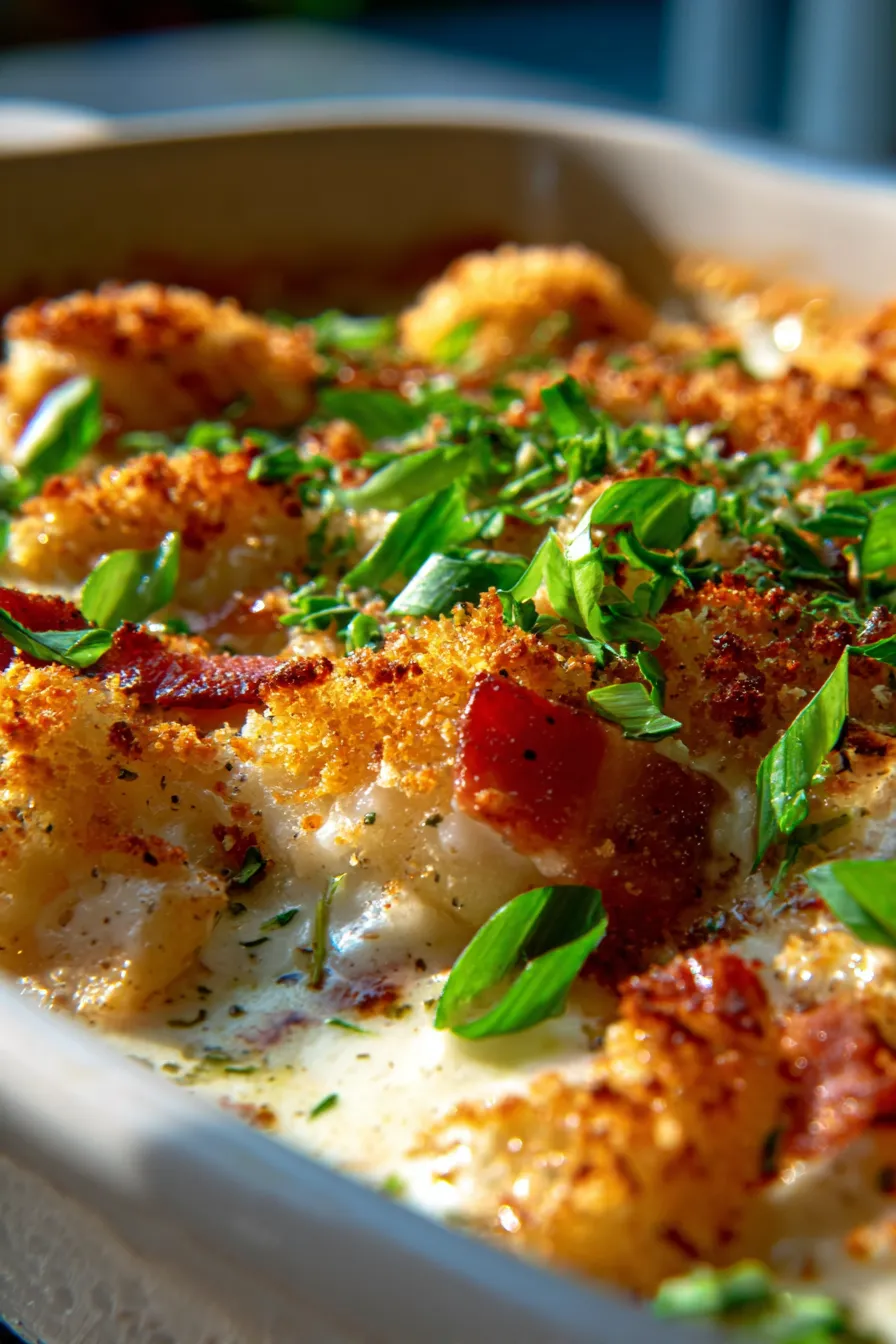 Chicken Cordon Bleu Casserole-ingredients-assembly-rustic