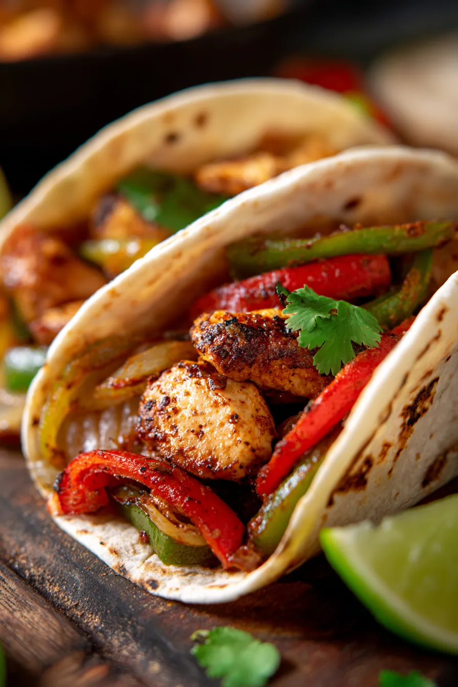 chicken fajitas toppings