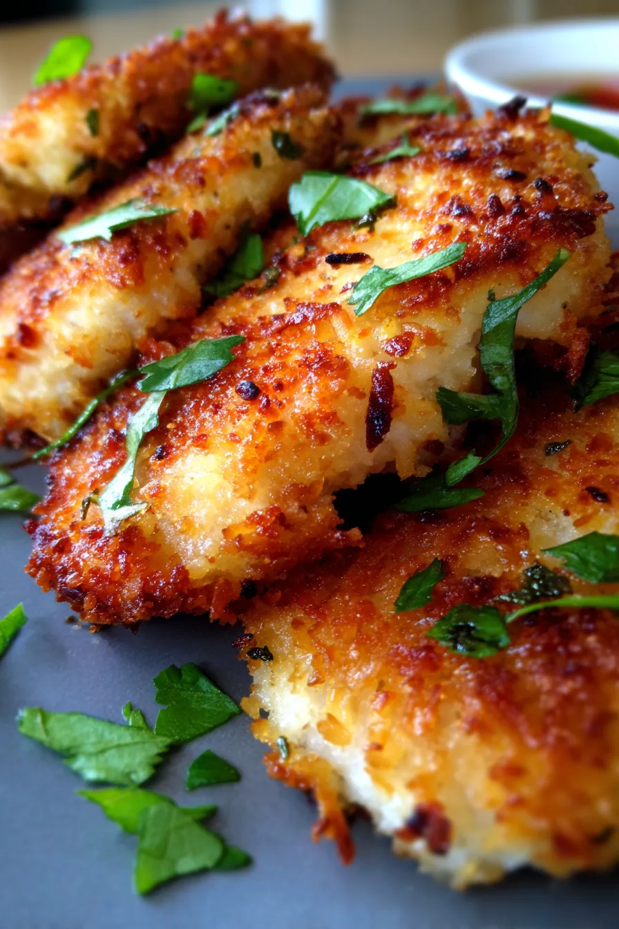 Coconut Chicken-texture-closeup